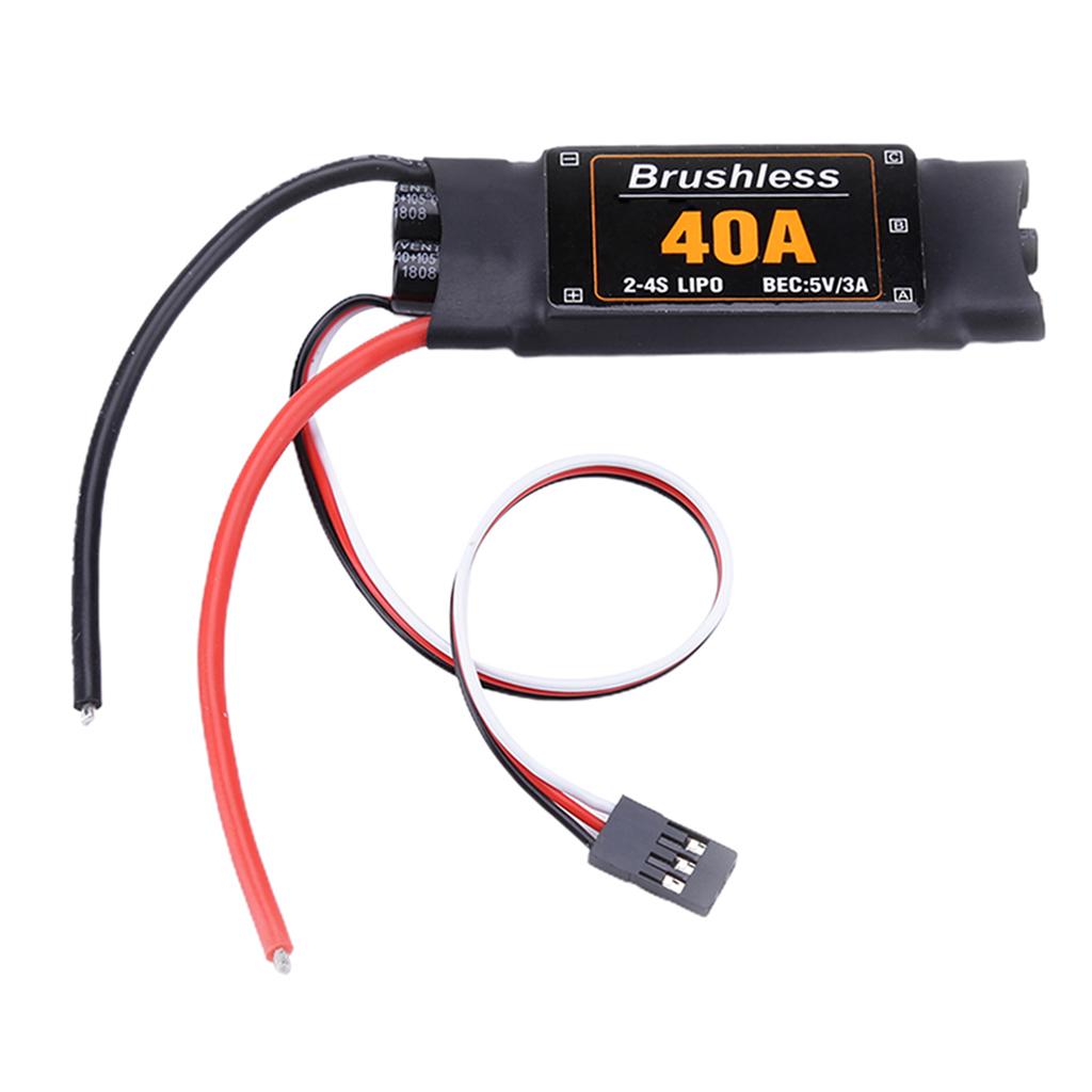 40A Brushless ESC Speed Controller For Aircraft New Short