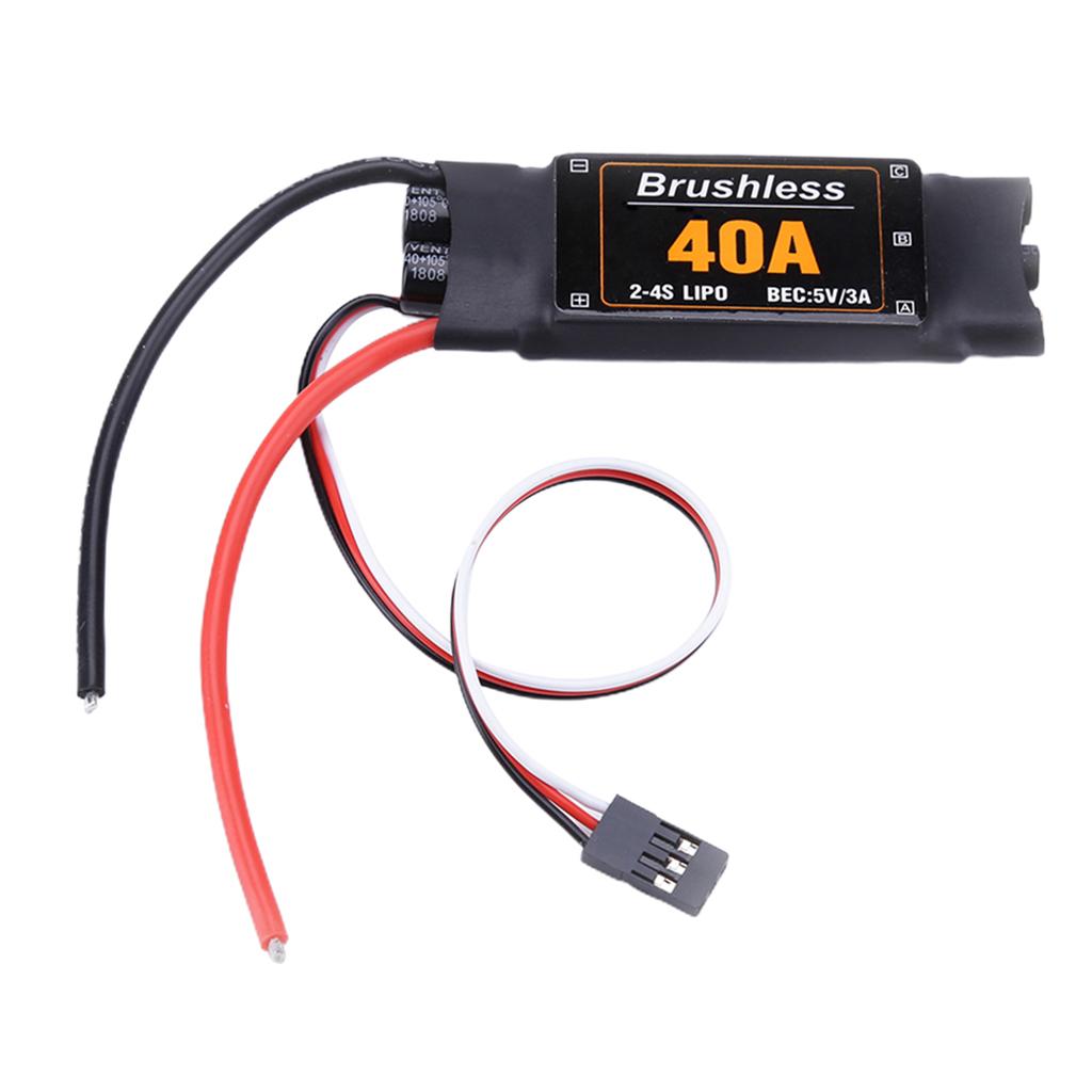 40A Brushless ESC Speed Controller For Aircraft New Short