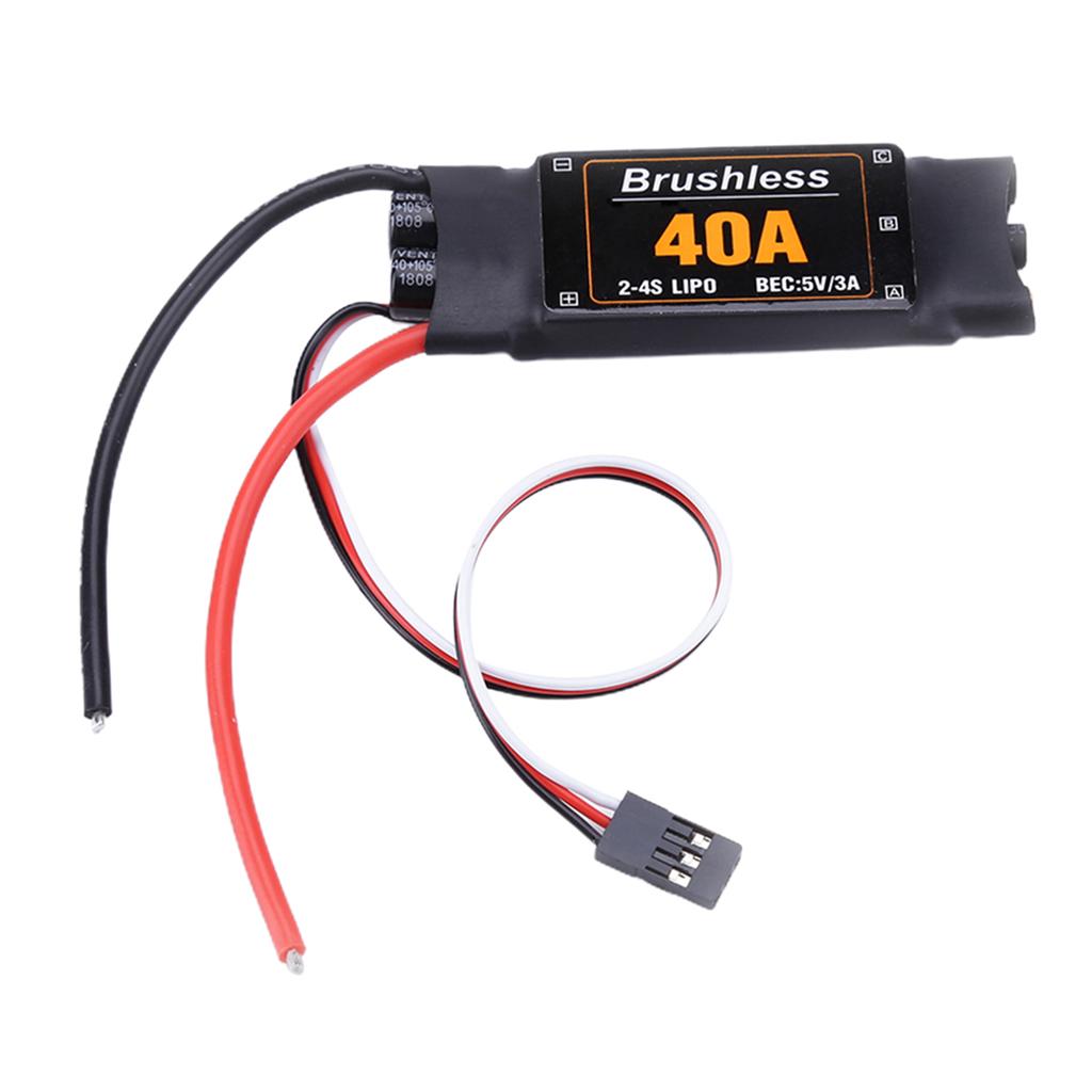 40A Brushless ESC Speed Controller For Aircraft New Short