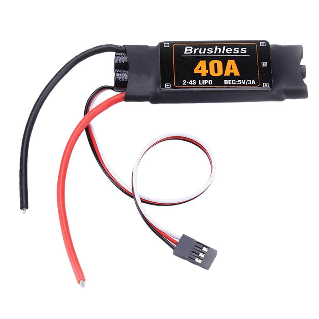 40A Brushless ESC Speed Controller For Aircraft New Short