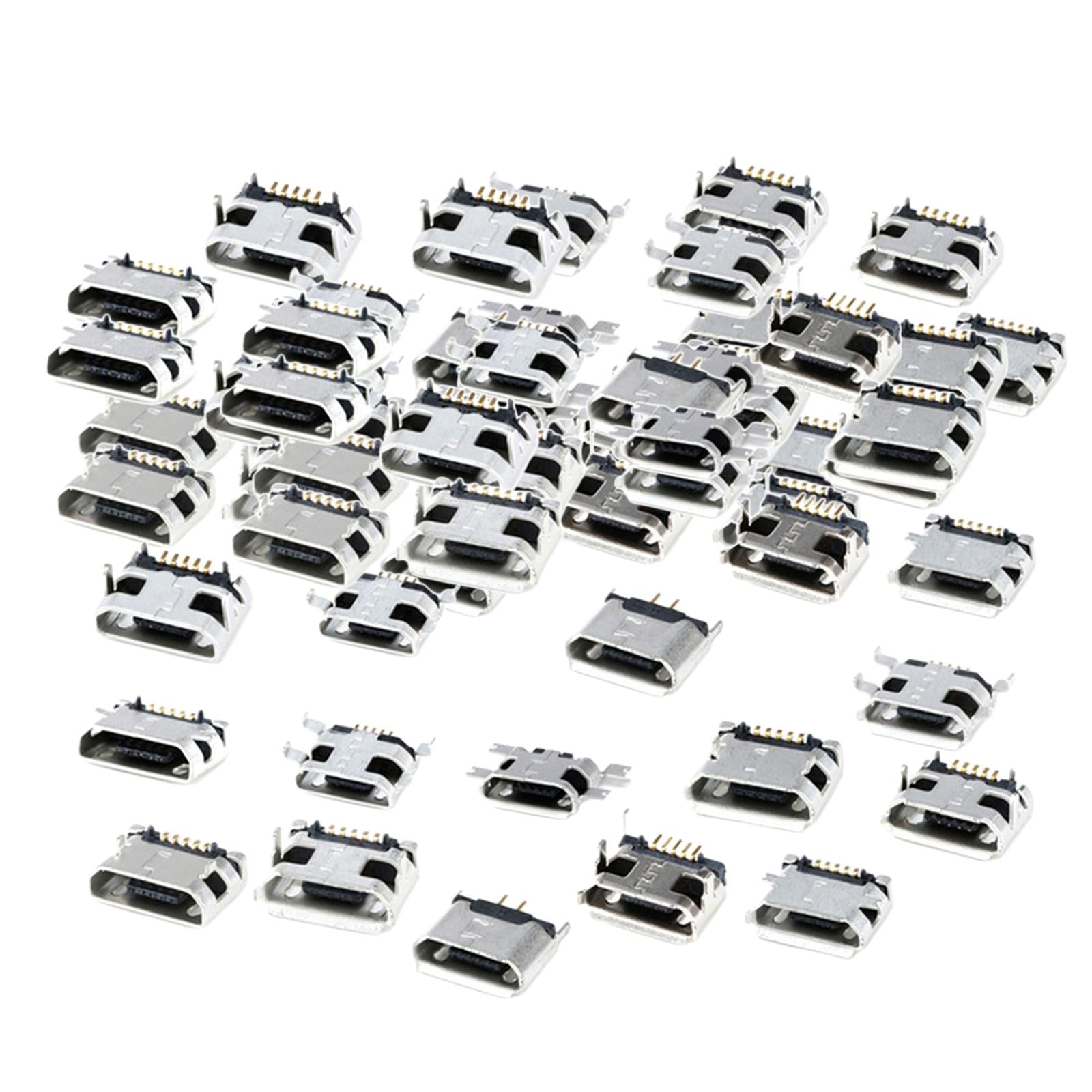 Micro USB 5Pin Female Socket Connector Port 12 models each 5pcs