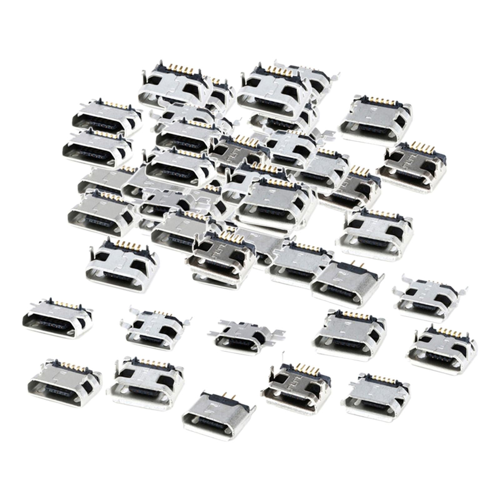 Micro USB 5Pin Female Socket Connector Port 12 models each 5pcs