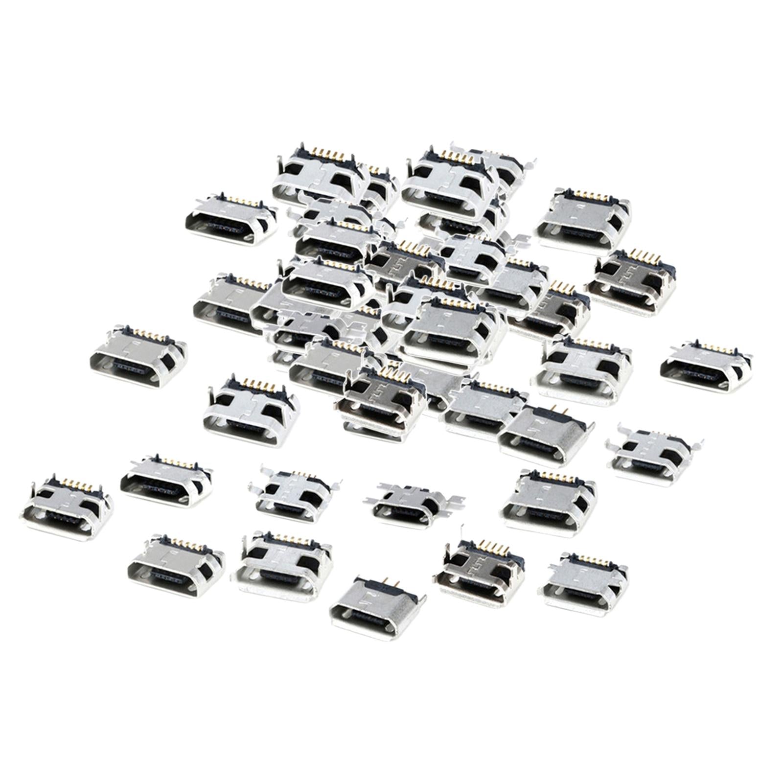 Micro USB 5Pin Female Socket Connector Port 12 models each 5pcs