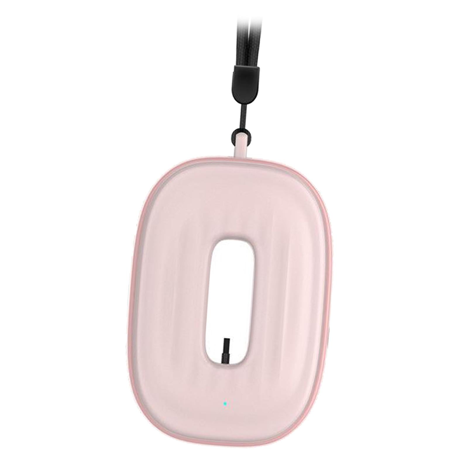 Wearable Air Purifier Necklace Portable Negative Ion Air Freshener Pink