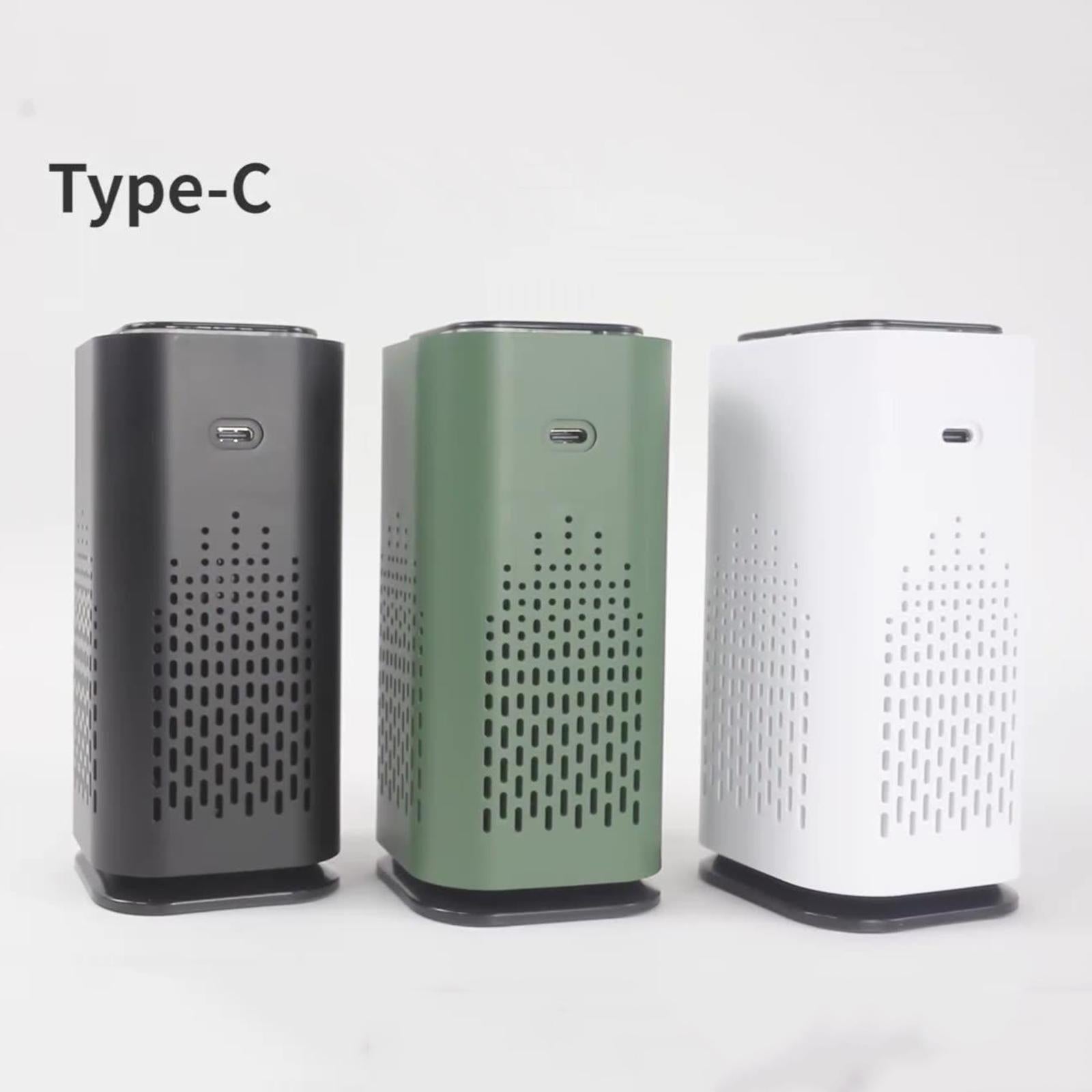 USB Air purifier Ion Generator Portable Air Freshener for Home Car White