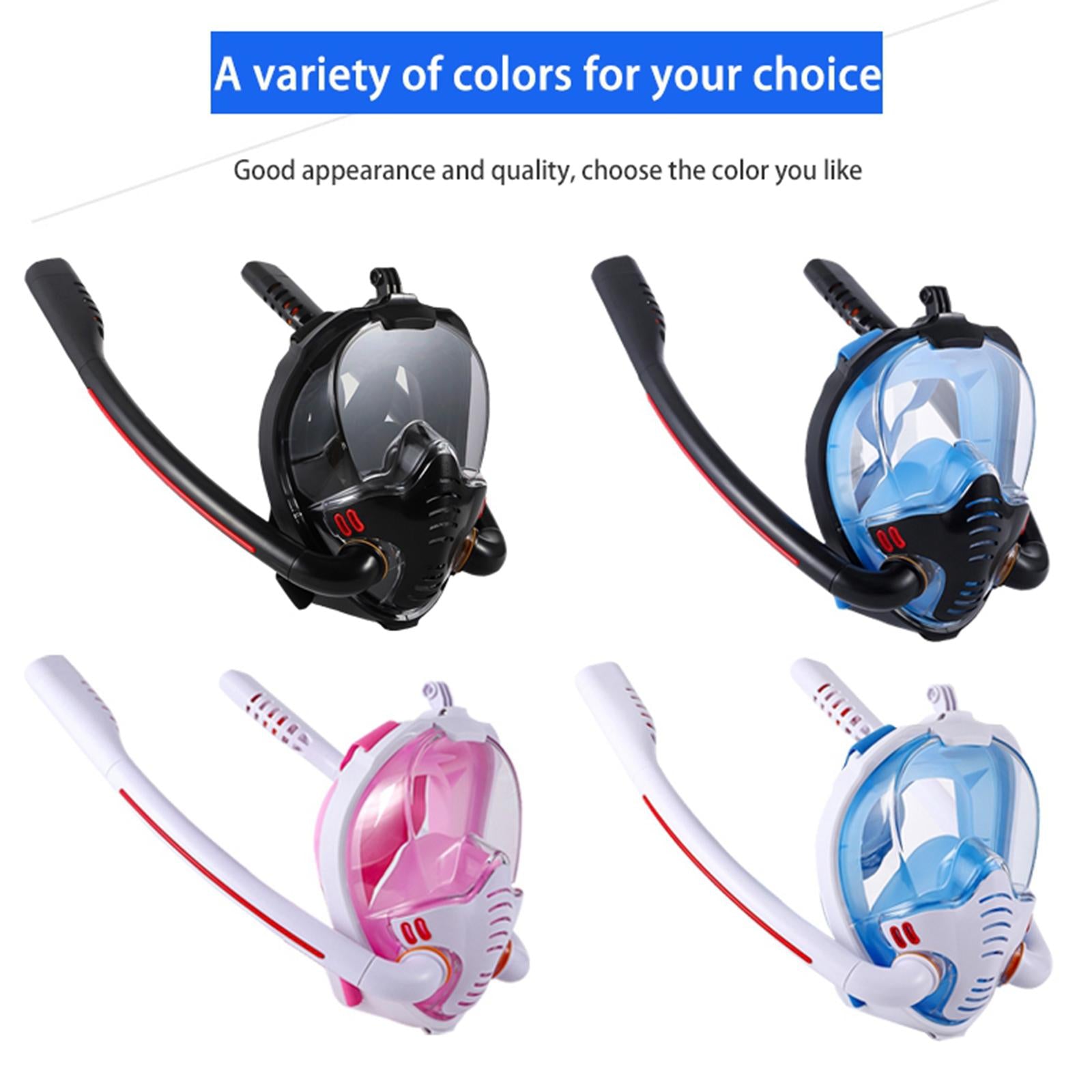Snorkel Mask Full Face Snorkeling Diving Mask with 180 Panoramic Black S