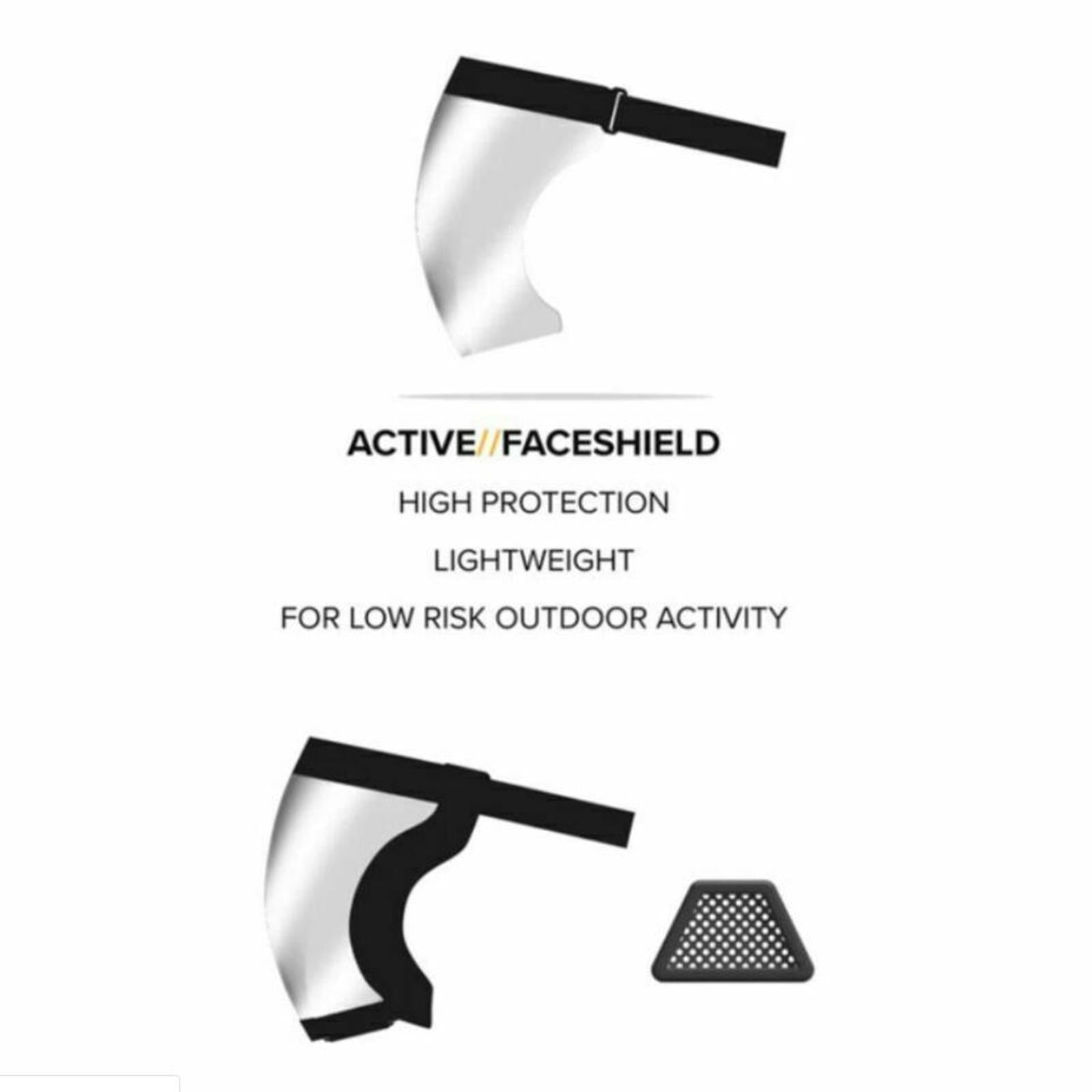 Adults Sport Face Shield Visor Riding Guard Cover Clear Anti-spray Dustproof style 1