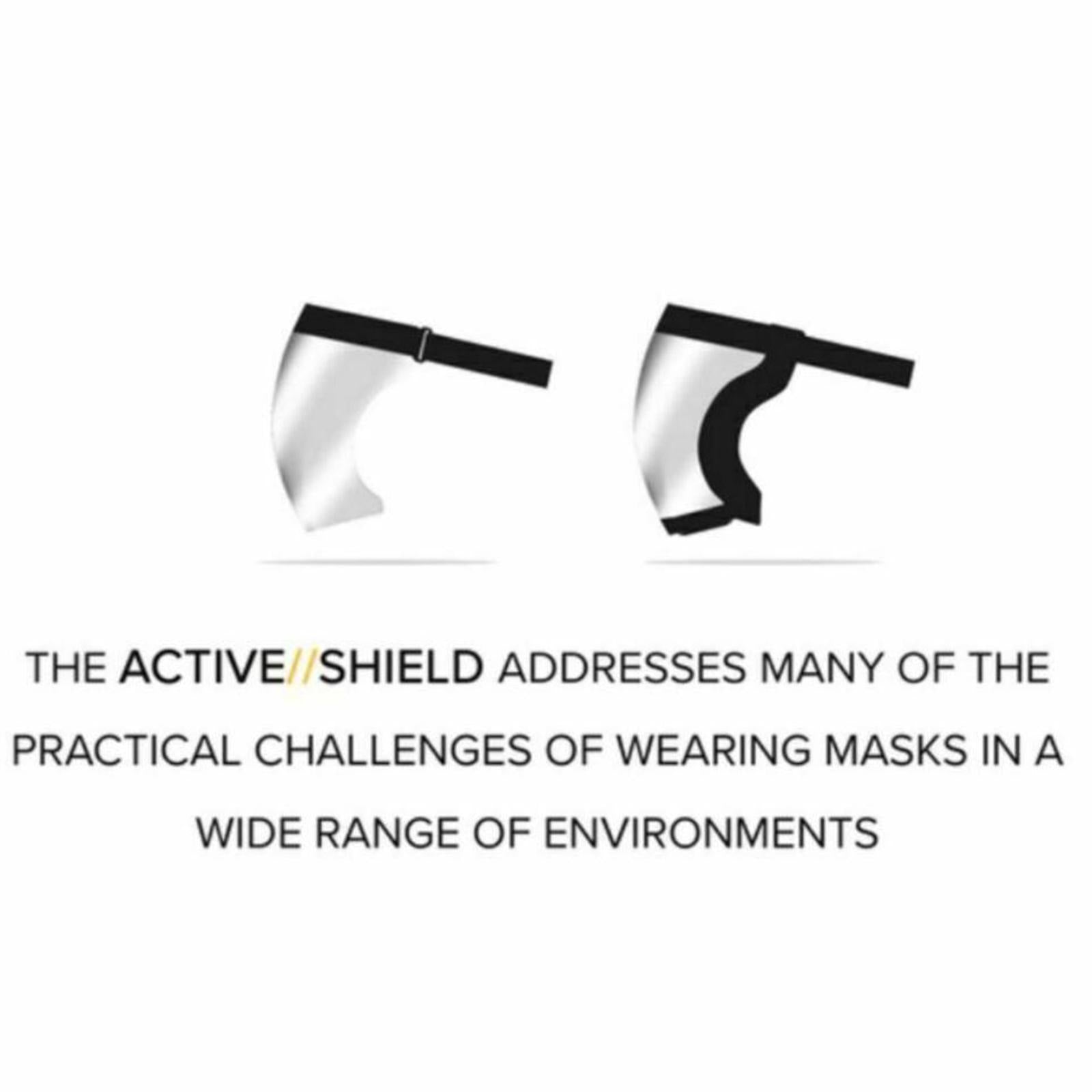 Adults Sport Face Shield Visor Riding Guard Cover Clear Anti-spray Dustproof style 1