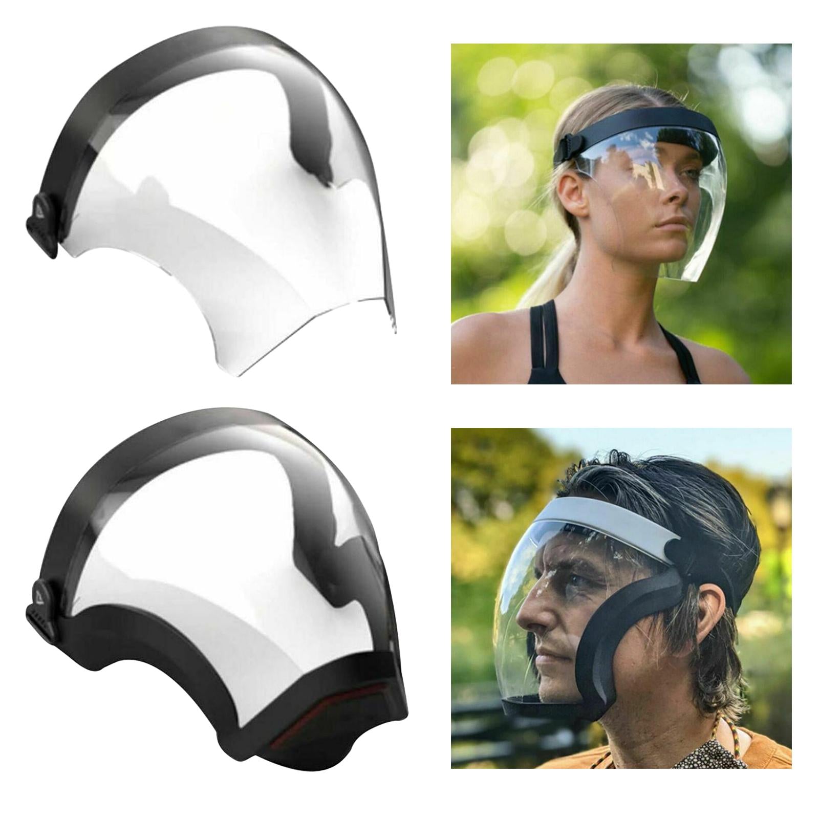 Adults Sport Face Shield Visor Riding Guard Cover Clear Anti-spray Dustproof style 1