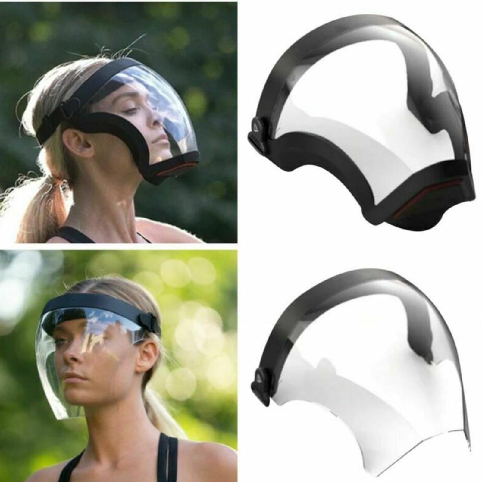 Adults Sport Face Shield Visor Riding Guard Cover Clear Anti-spray Dustproof style 1