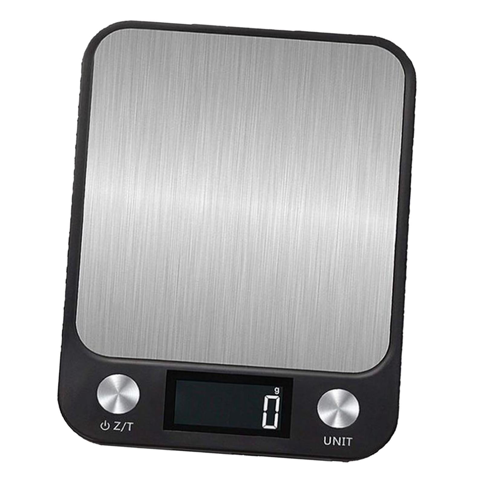 Electronic Digital LCD Weighing Scales Food Kitchen Scale USB Black 5kg