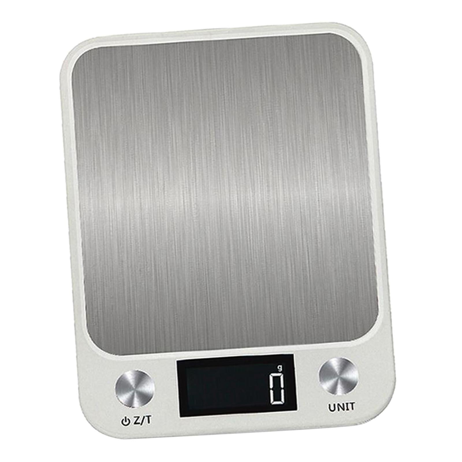 Electronic Digital LCD Weighing Scales Food Kitchen Scale USB White 10kg