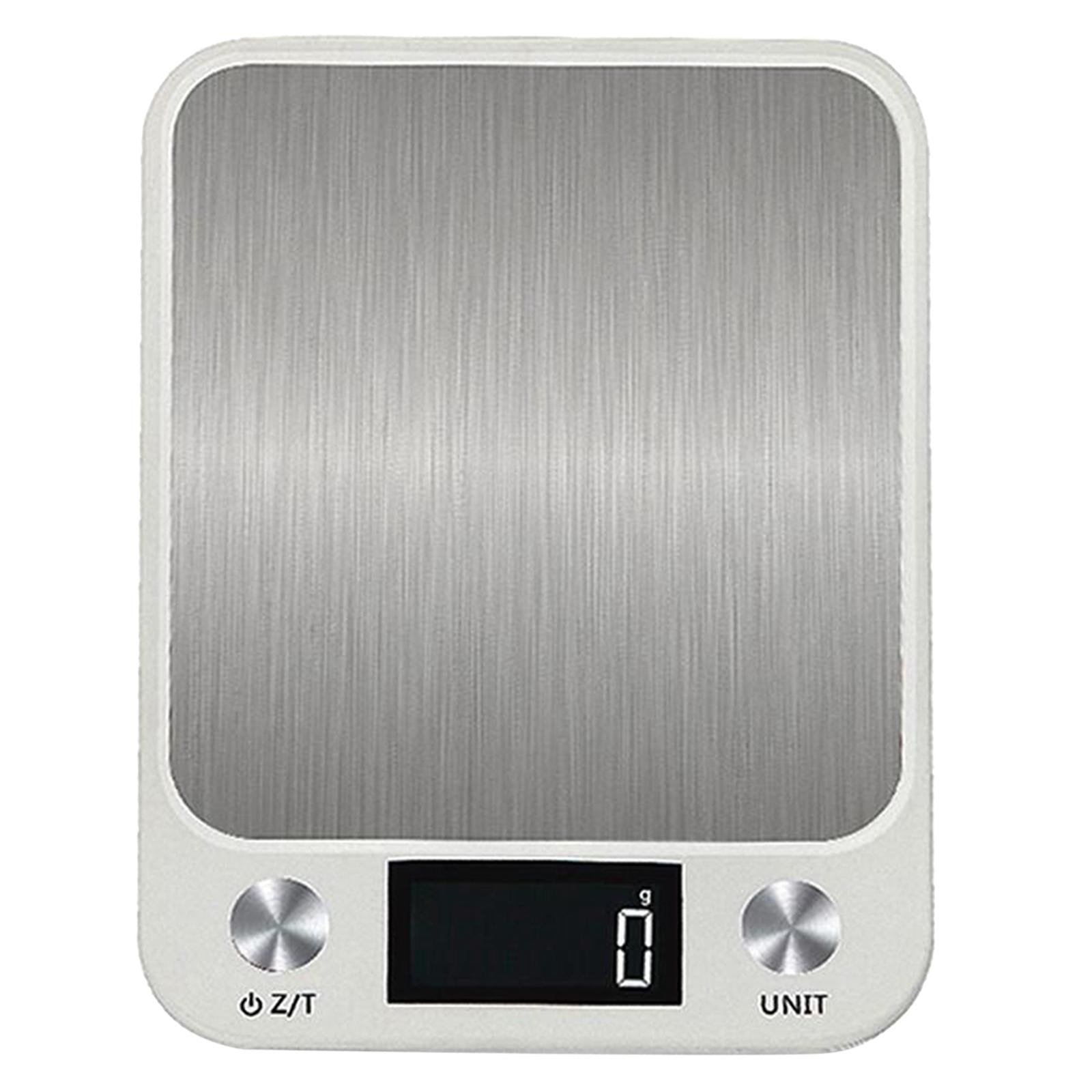 Electronic Digital LCD Weighing Scales Food Kitchen Scale USB White 10kg