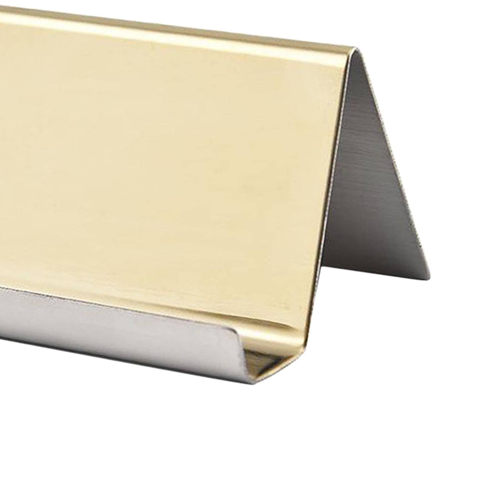 5xBusiness Card Holders Name Stand Collection Rack Organizer Champagne B