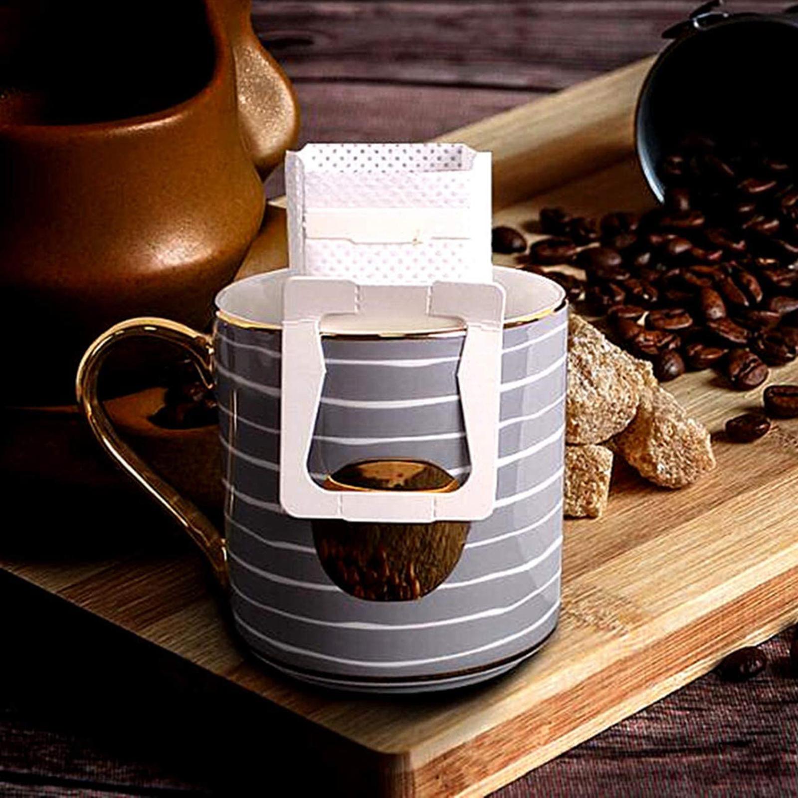 Portable Coffee Filter Paper Bag Single Disposable for Camping Office Bar