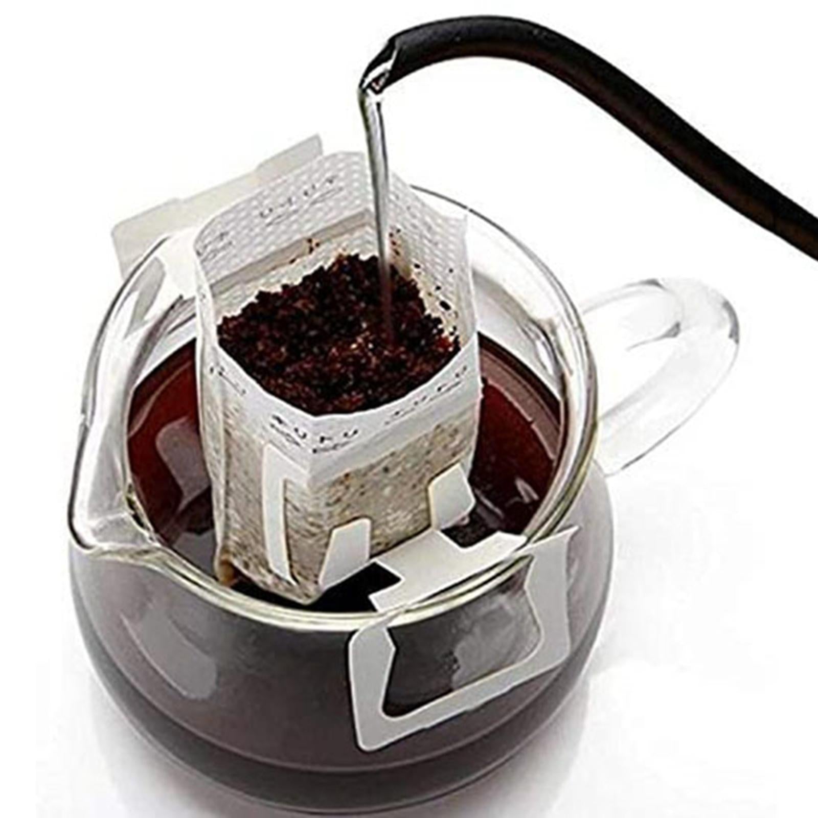 Portable Coffee Filter Paper Bag Single Disposable for Camping Office Bar