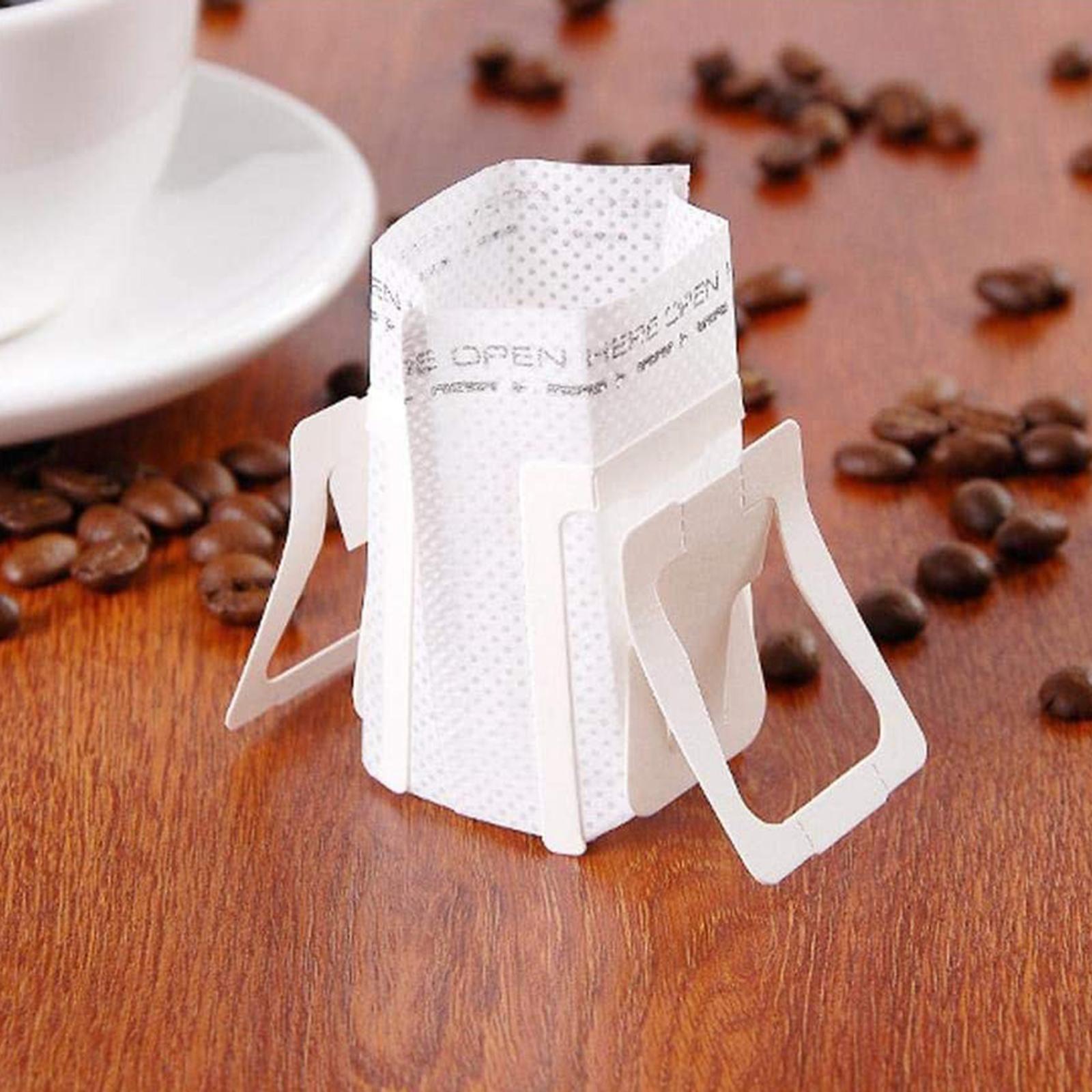 Portable Coffee Filter Paper Bag Single Disposable for Camping Office Bar