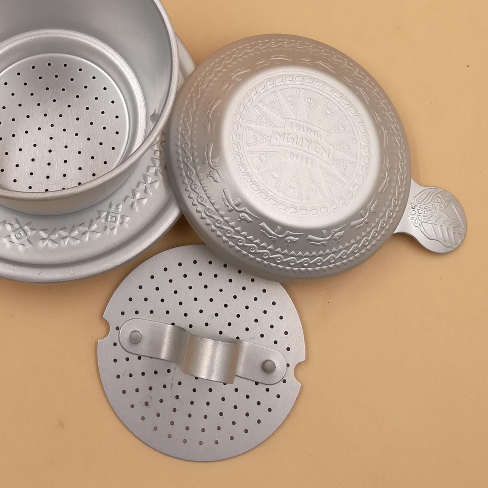 Portable Aluminum Vietnam Coffee Dripper Filter Coffee Maker