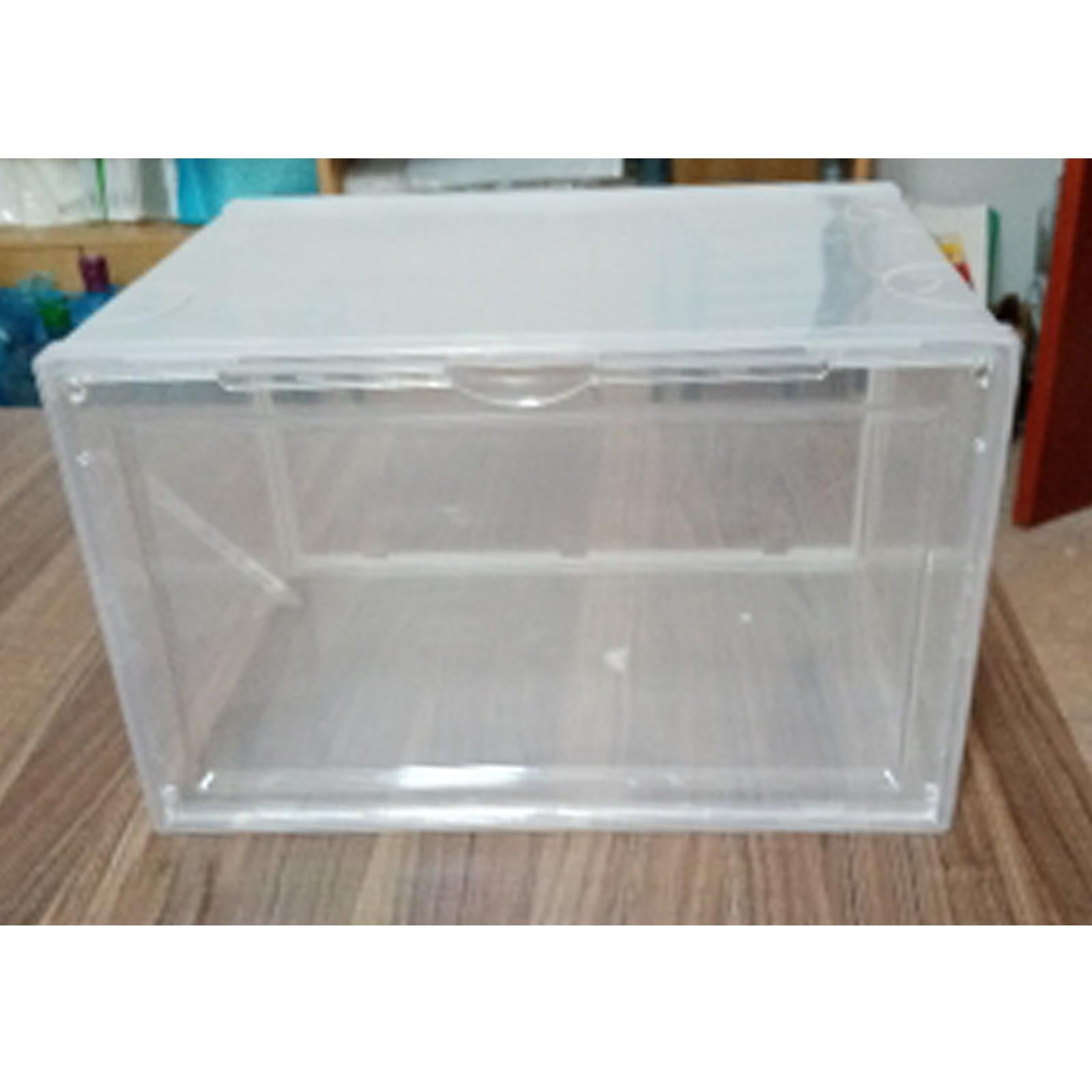 Strong Plastic Stackable Storage Box Boxes Containers Home Organizer Clear