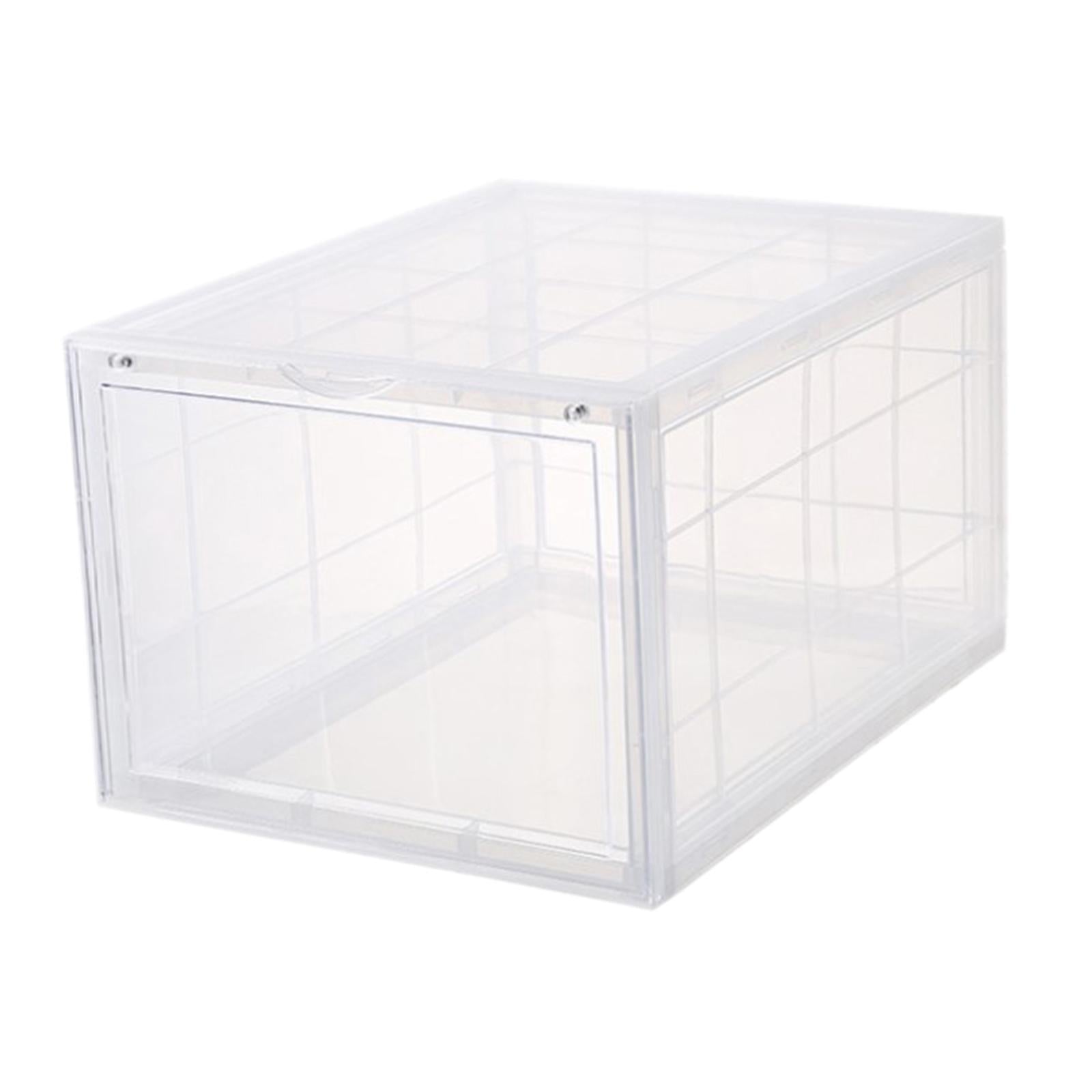 Strong Plastic Stackable Storage Box Boxes Containers Home Organizer Clear