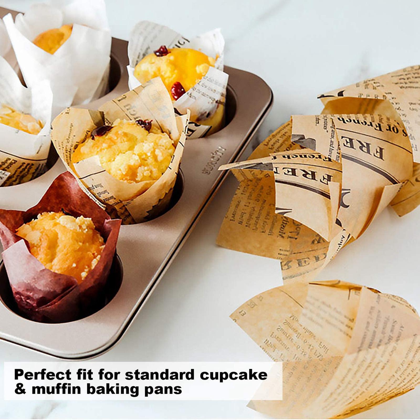 50x Cupcake Bake Muffin Liner Wrappers Chocolate Cups Holders White