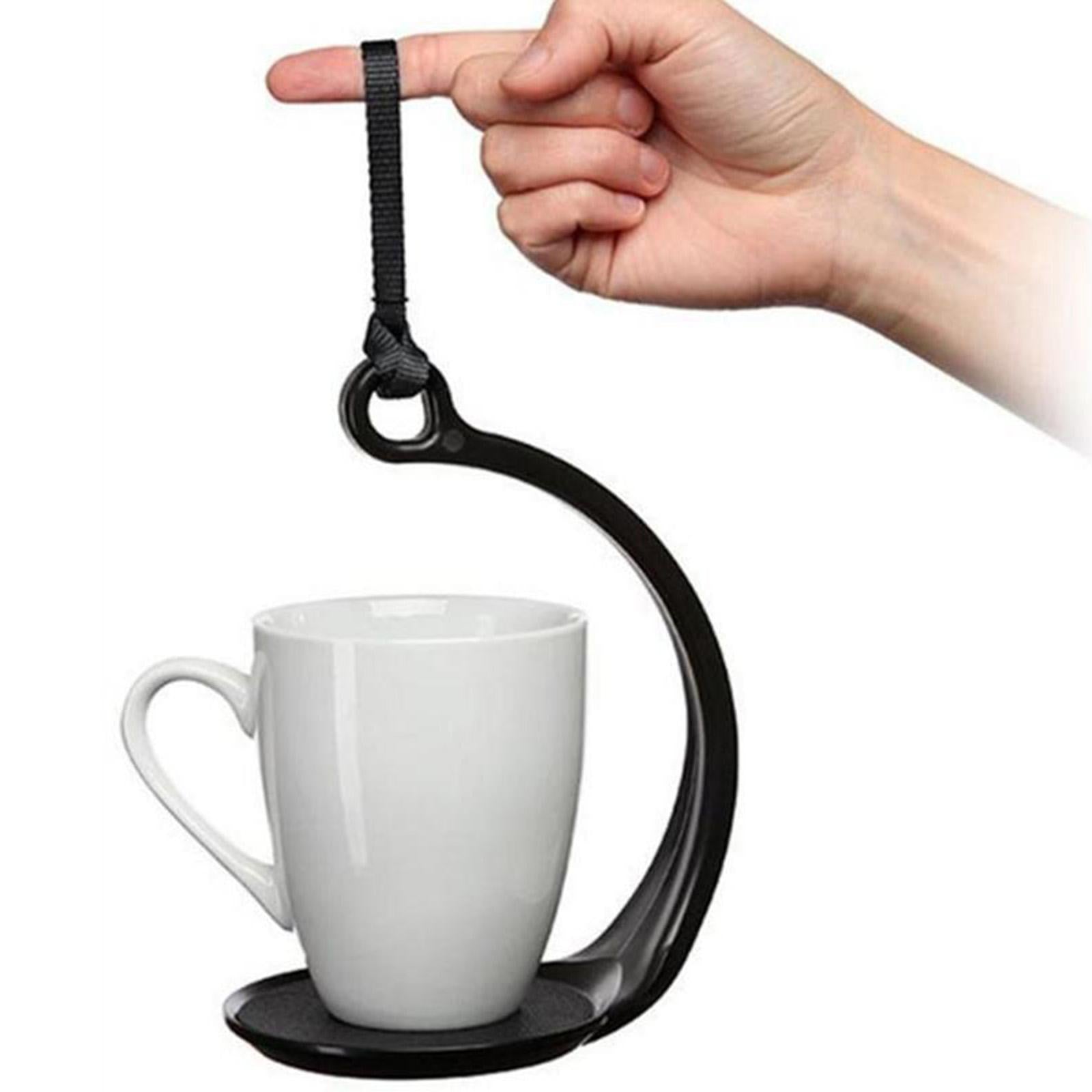 Never Spill Coffee Handle Mug Holder Tea Cup Mat Coaster Cooking Accessory