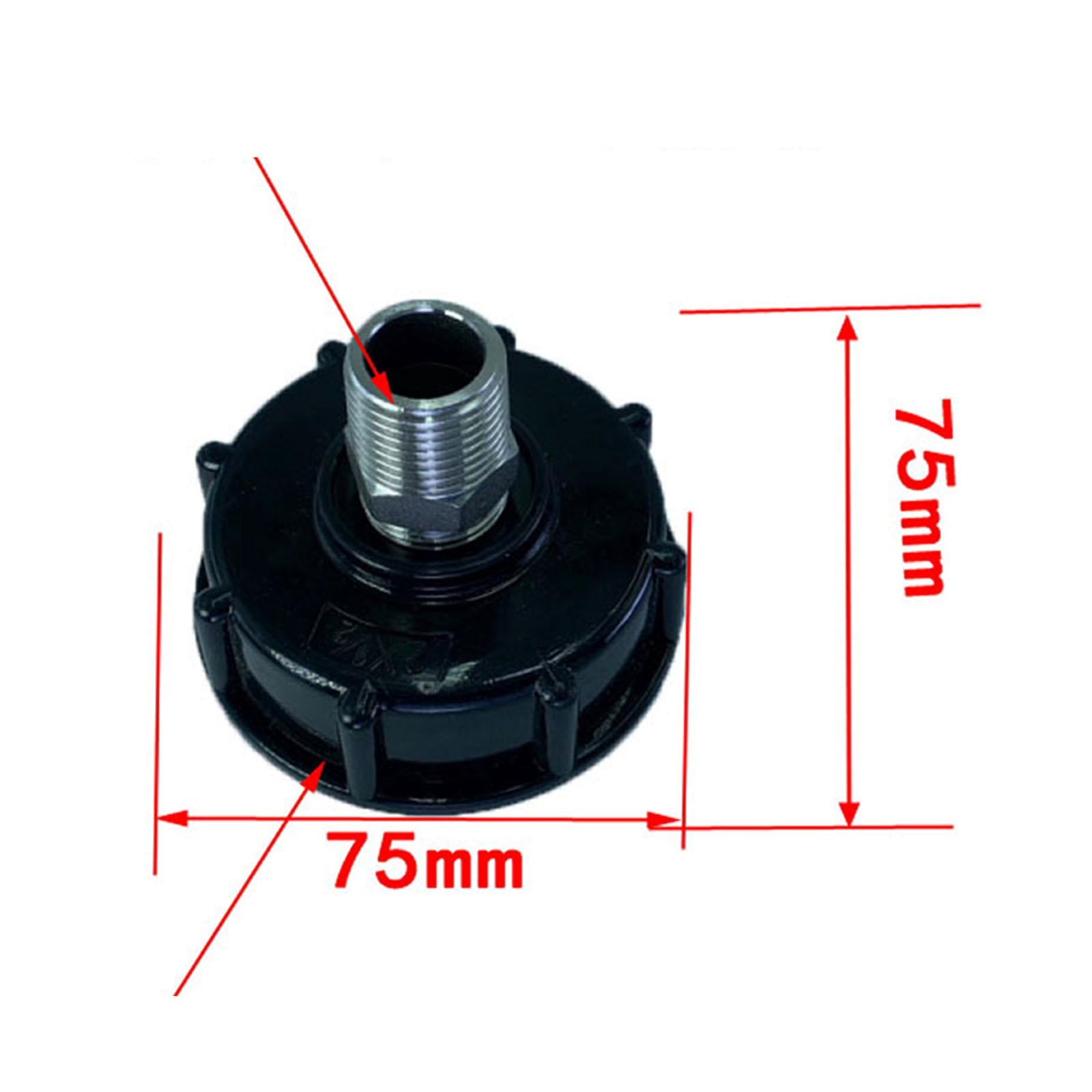 Small IBC Hose Tote Tank Drain Adapter Connector DN15 1/2" Threads Durable