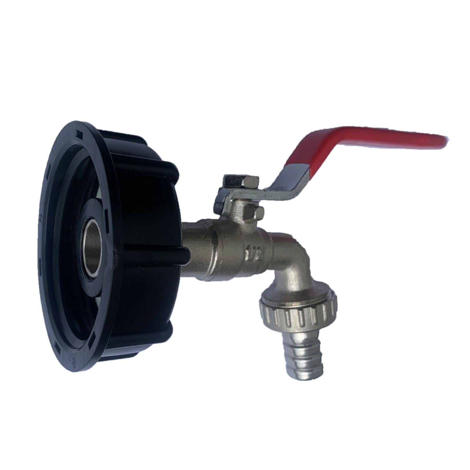 IBC Tank Adapter Oil Fuel Brass Outlet Tape Valve Fitting Parts Repalcements