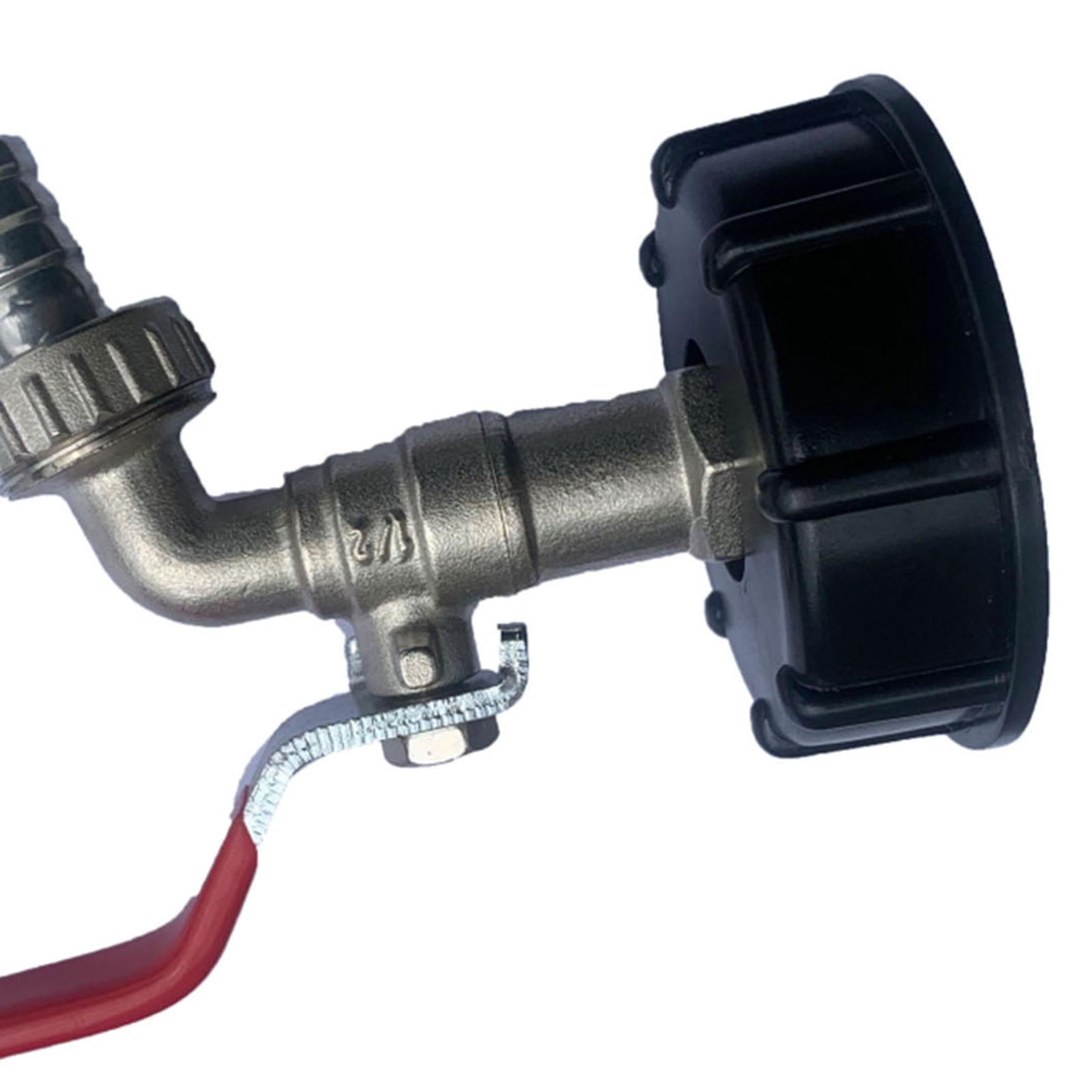 IBC Tank Adapter Oil Fuel Brass Outlet Tape Valve Fitting Parts Repalcements