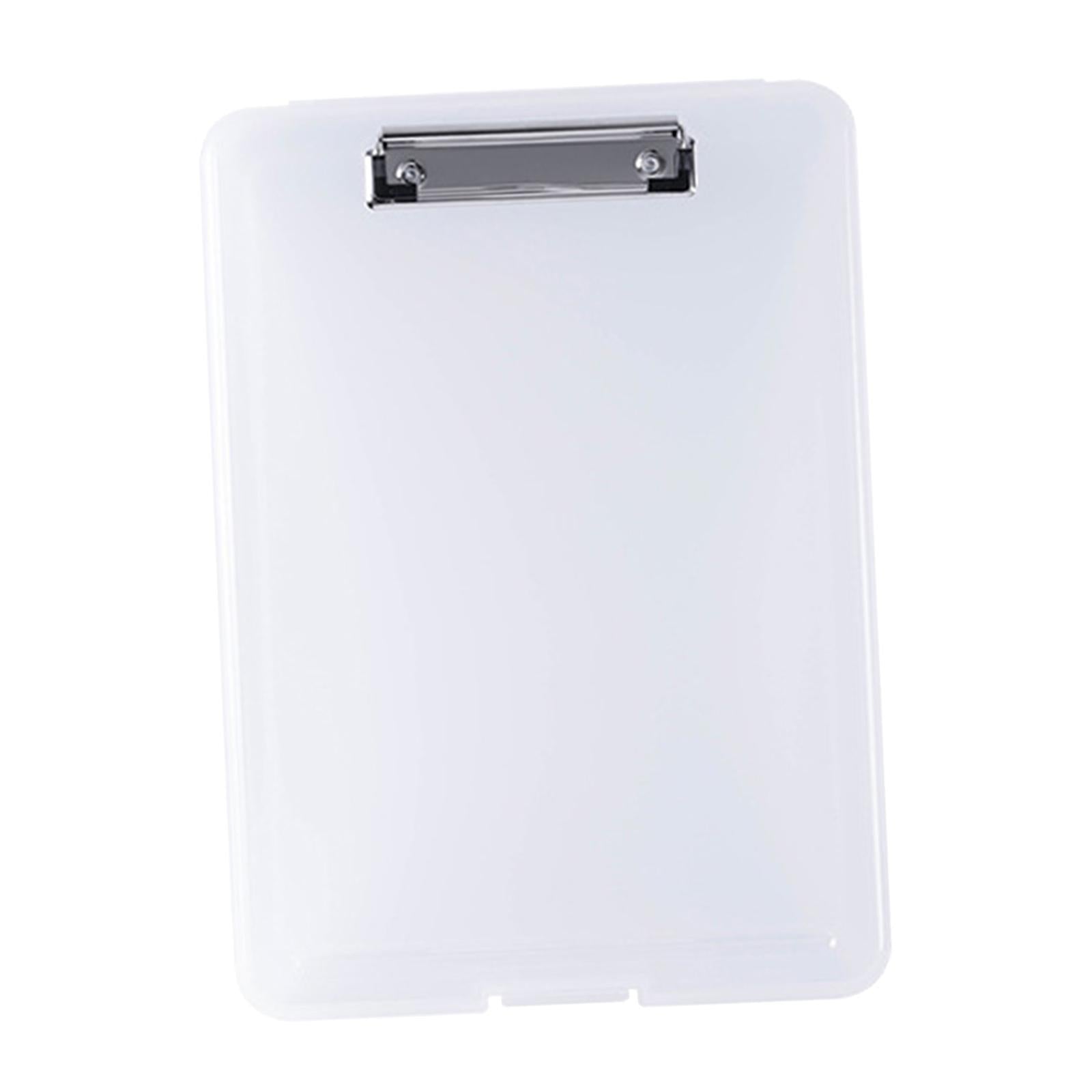 Plastic A4 File Box Document Folder Writing Pad Box Organizer Supply Clear