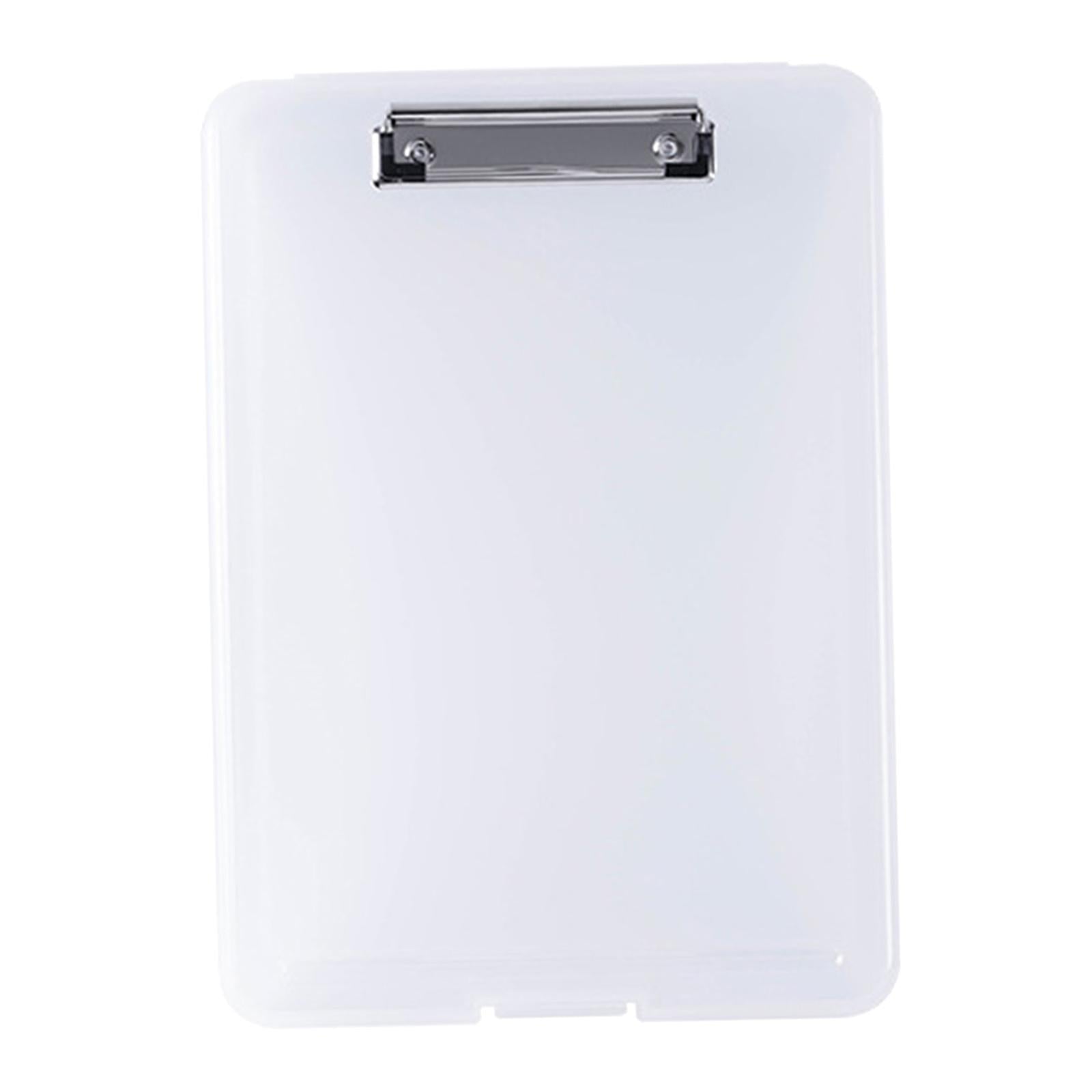 Plastic A4 File Box Document Folder Writing Pad Box Organizer Supply Clear
