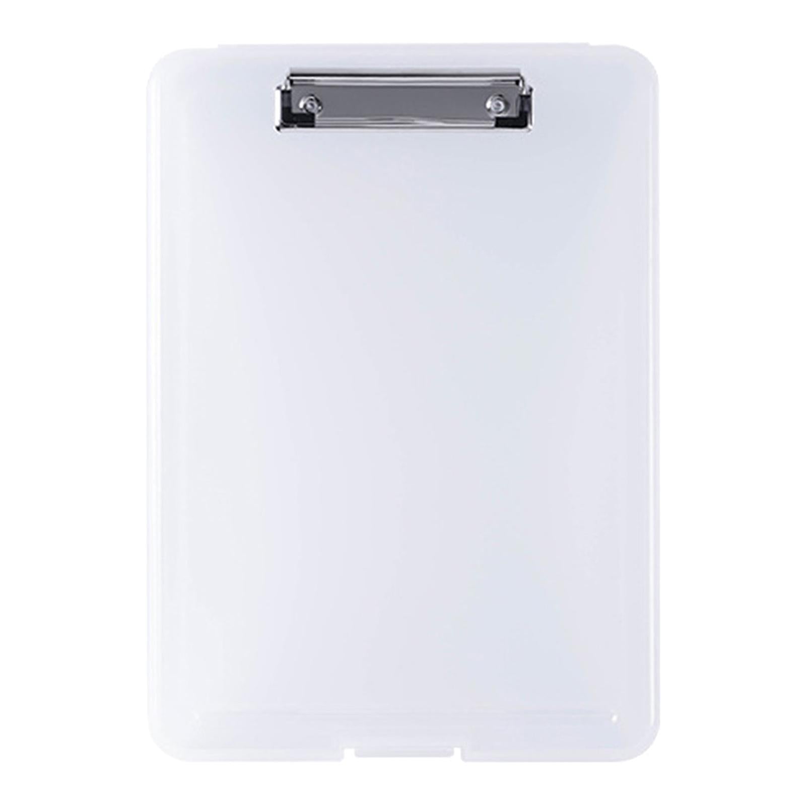Plastic A4 File Box Document Folder Writing Pad Box Organizer Supply Clear