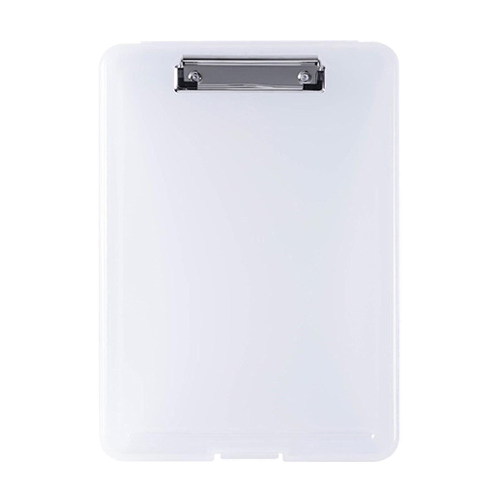 Plastic A4 File Box Document Folder Writing Pad Box Organizer Supply Clear