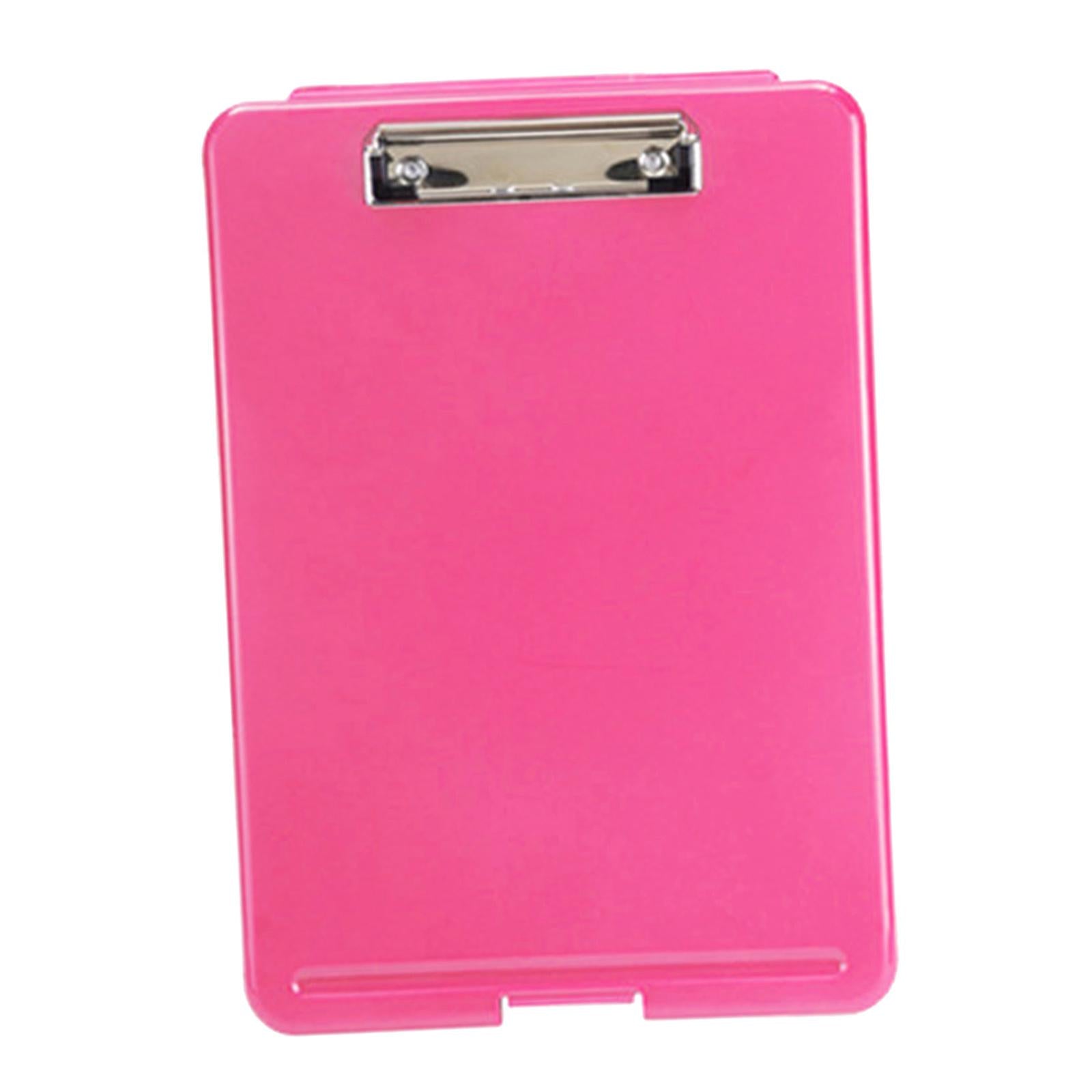 Plastic A4 File Box Document Folder Writing Pad Box Organizer Supply Red