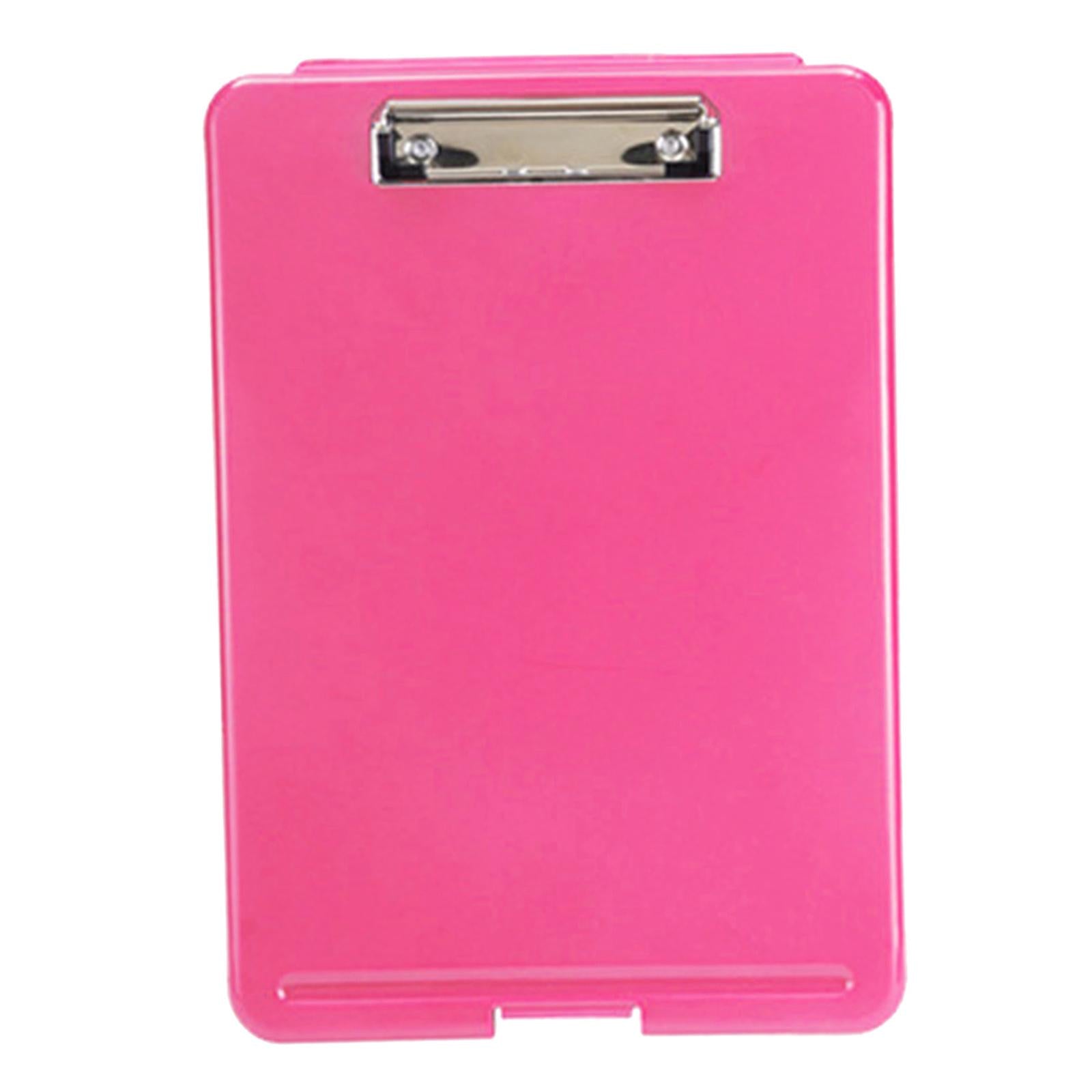 Plastic A4 File Box Document Folder Writing Pad Box Organizer Supply Red
