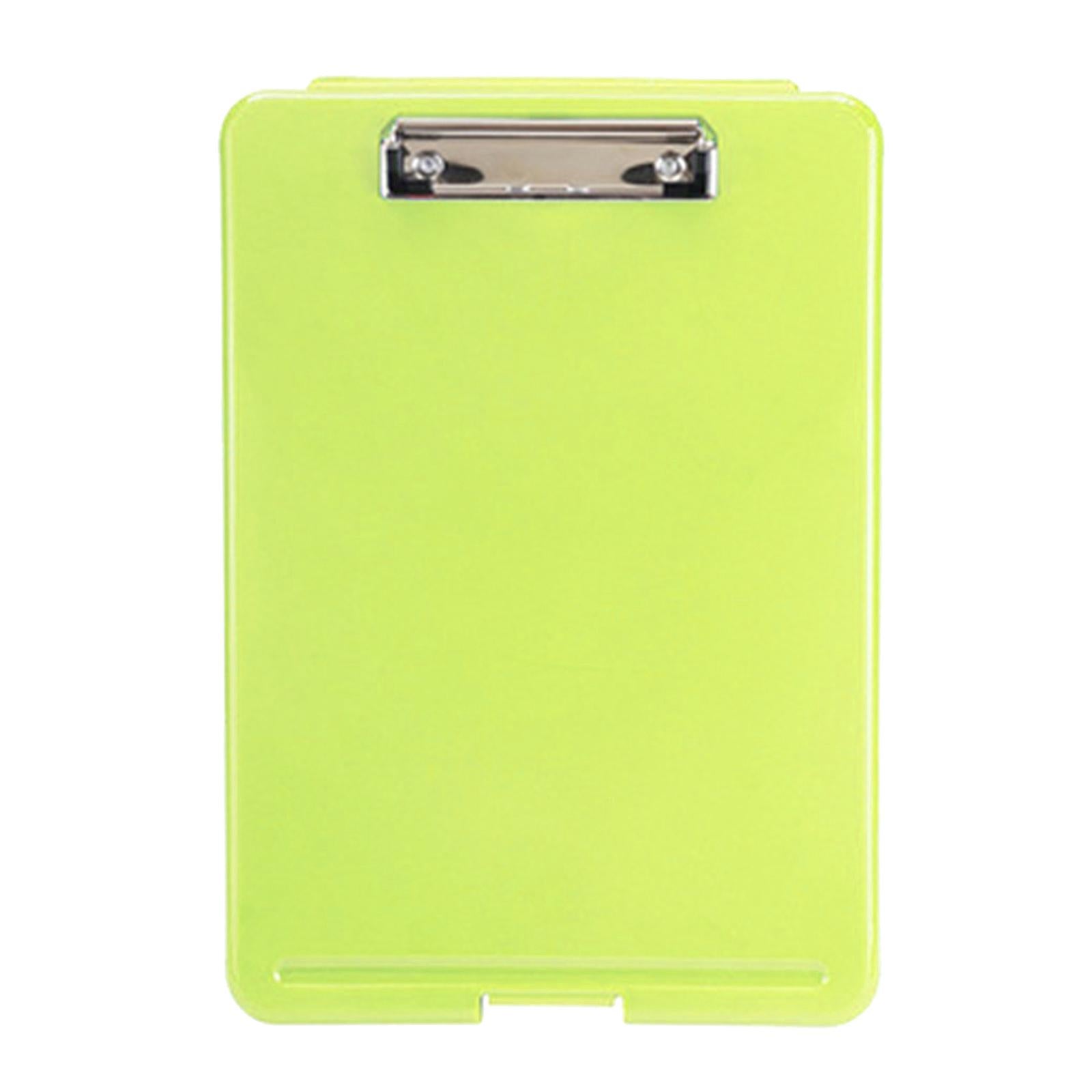 Plastic A4 File Box Document Folder Writing Pad Box Organizer Supply Green