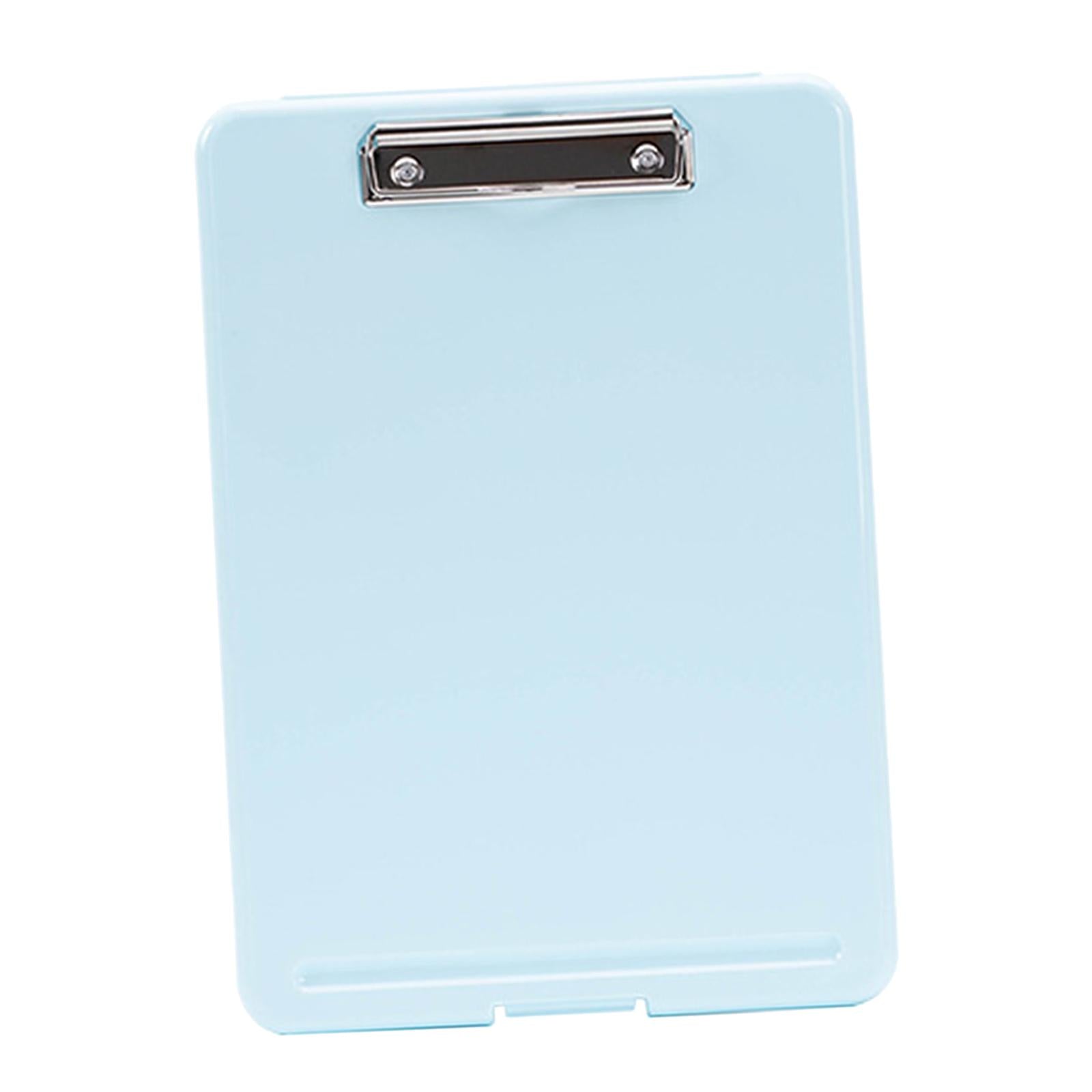 Plastic A4 File Box Document Folder Writing Pad Box Organizer Supply Blue C