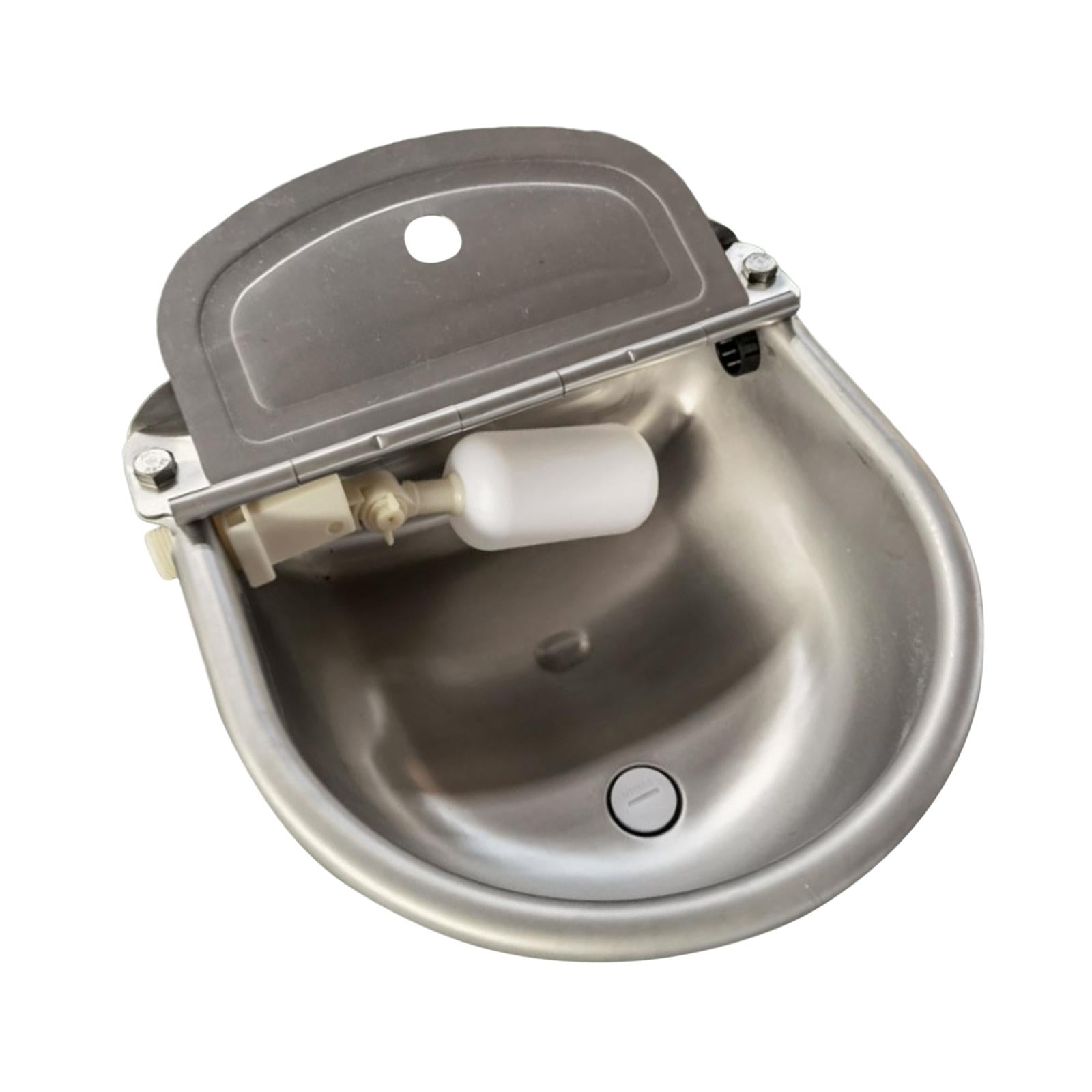 Stainless Steel Waterer Bowl Goat Sheep Pig Float Bowl for Horse Cattle Goat