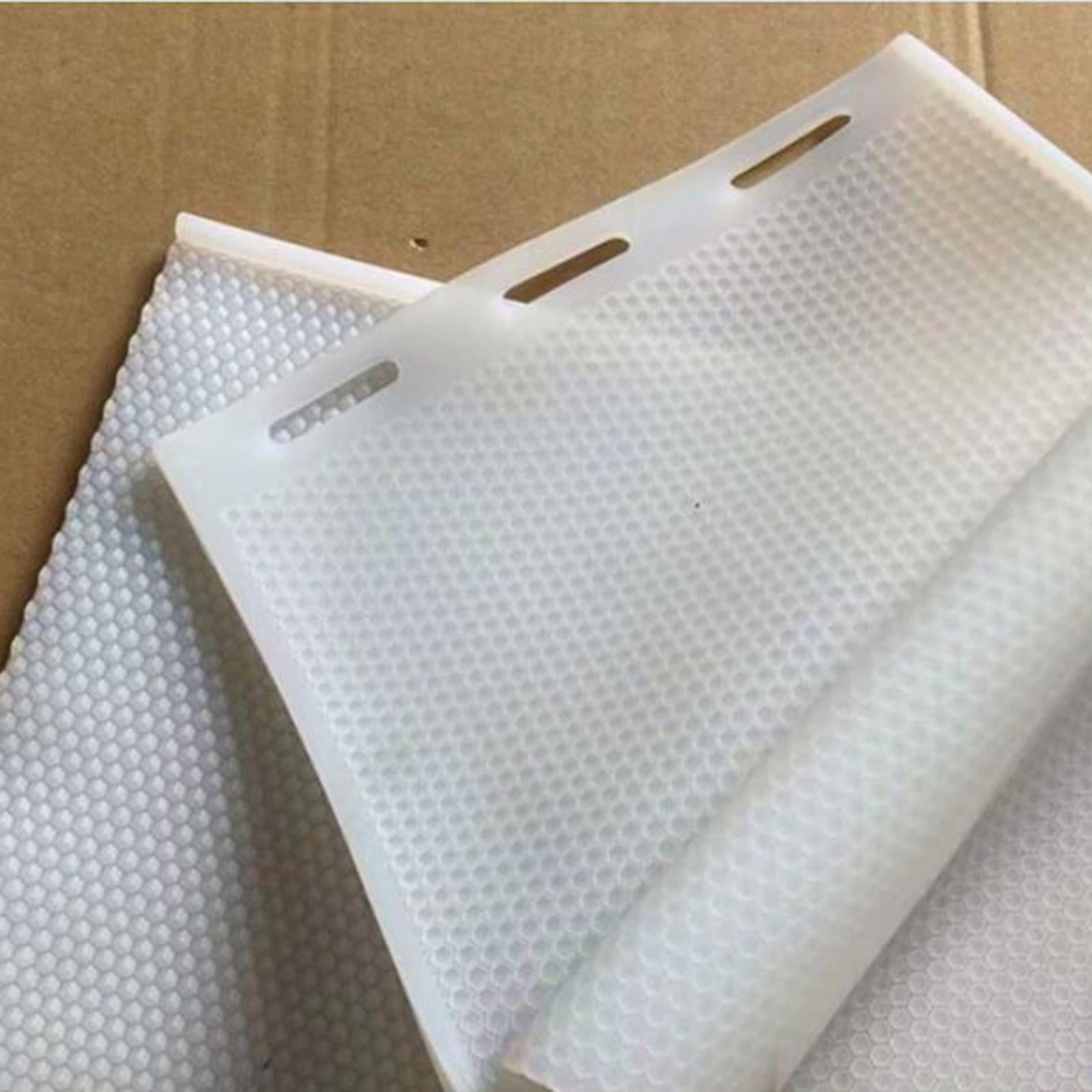 2 PCS Silicone Beekeeping Beeswax Wax Foundation Sheet for Beehive White