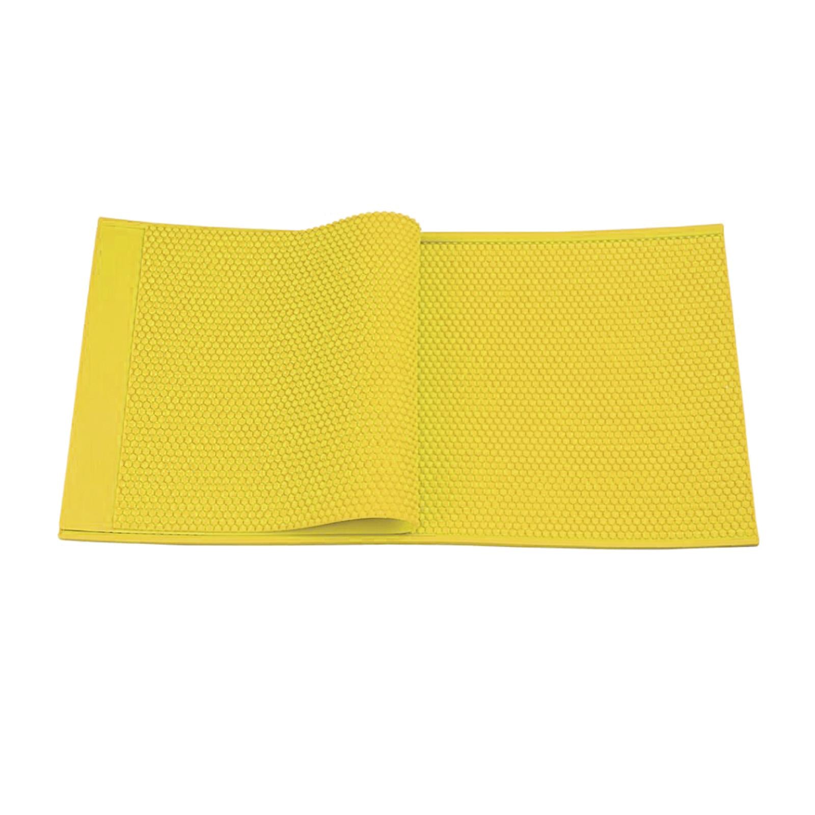 2 PCS Silicone Beekeeping Beeswax Wax Foundation Sheet for Beehive Yellow