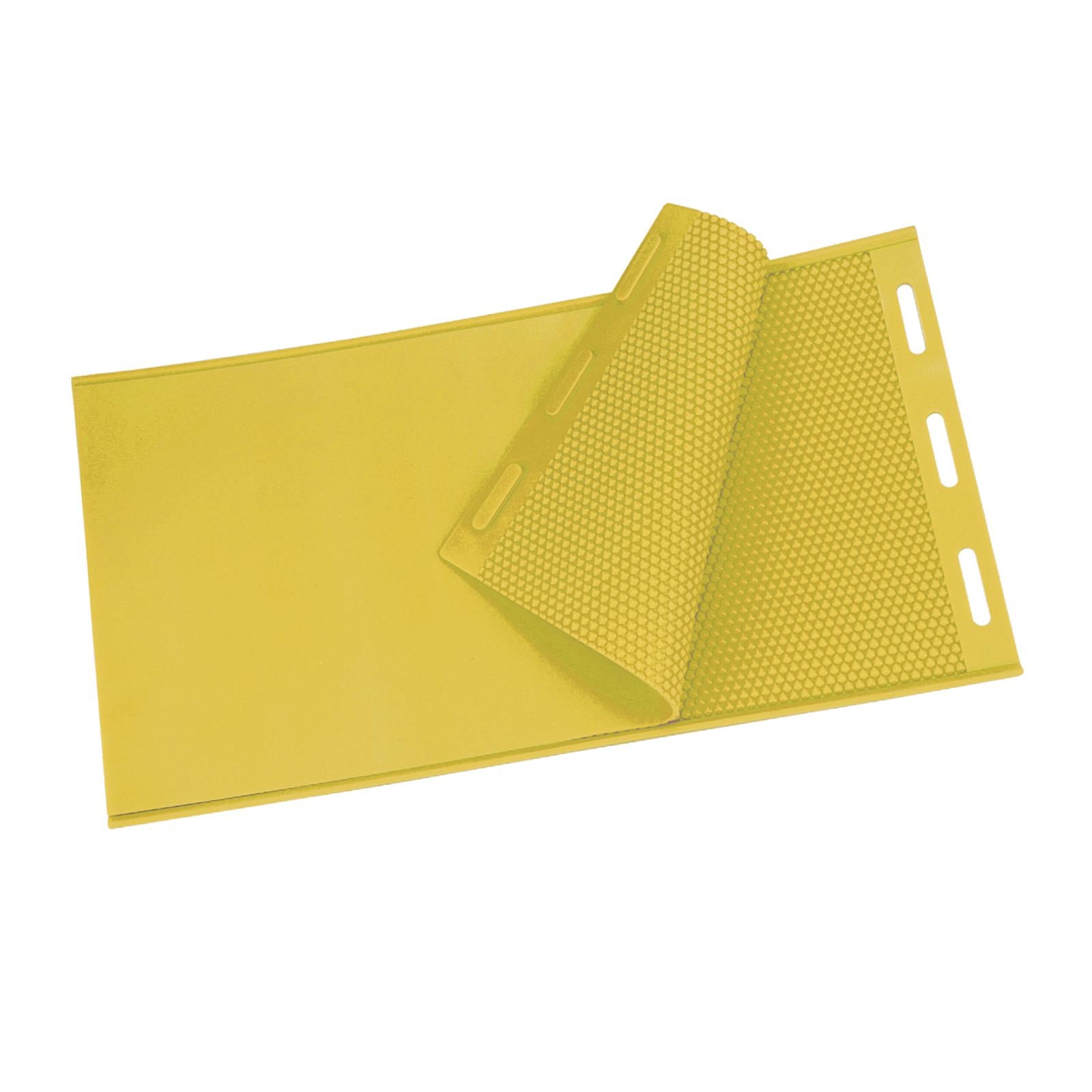 2 PCS Silicone Beekeeping Beeswax Wax Foundation Sheet for Beehive Yellow