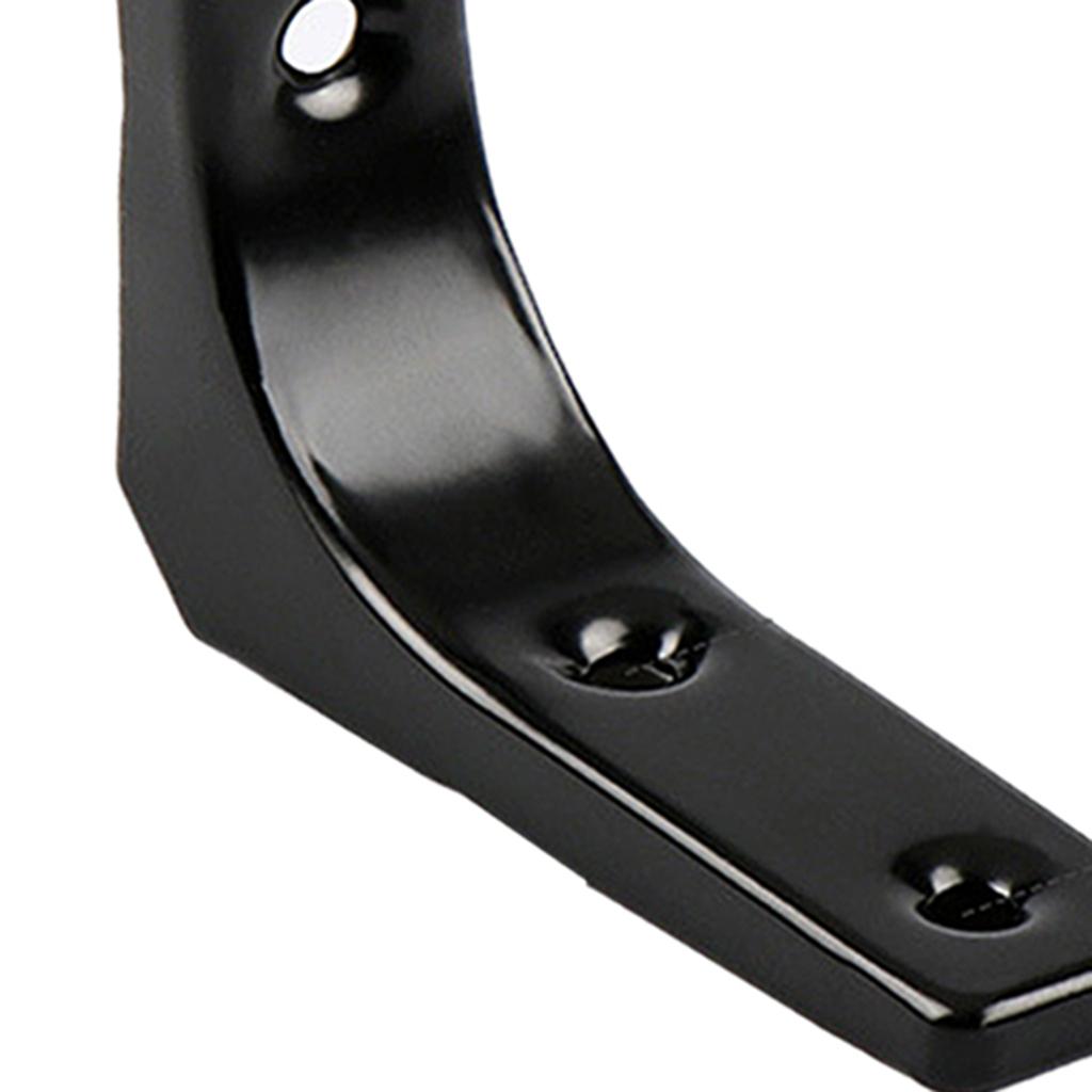 4xHeavy Duty Shelf Bracket Wall Hanging Shelve L Shaped Brackets Black 3Inch