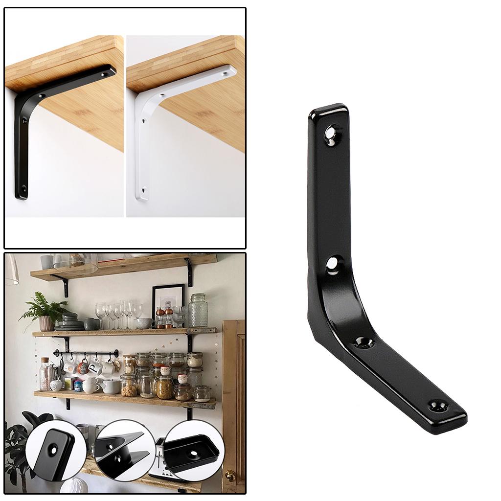 Heavy Duty Shelf Bracket Wall Hanging Shelve L Shaped Brackets Black 5Inch