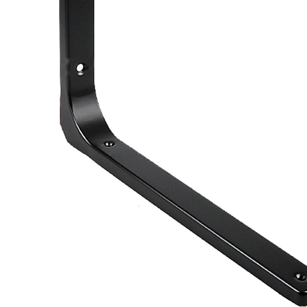 Heavy Duty Shelf Bracket Wall Hanging Shelve L Shaped Brackets Black 16Inch