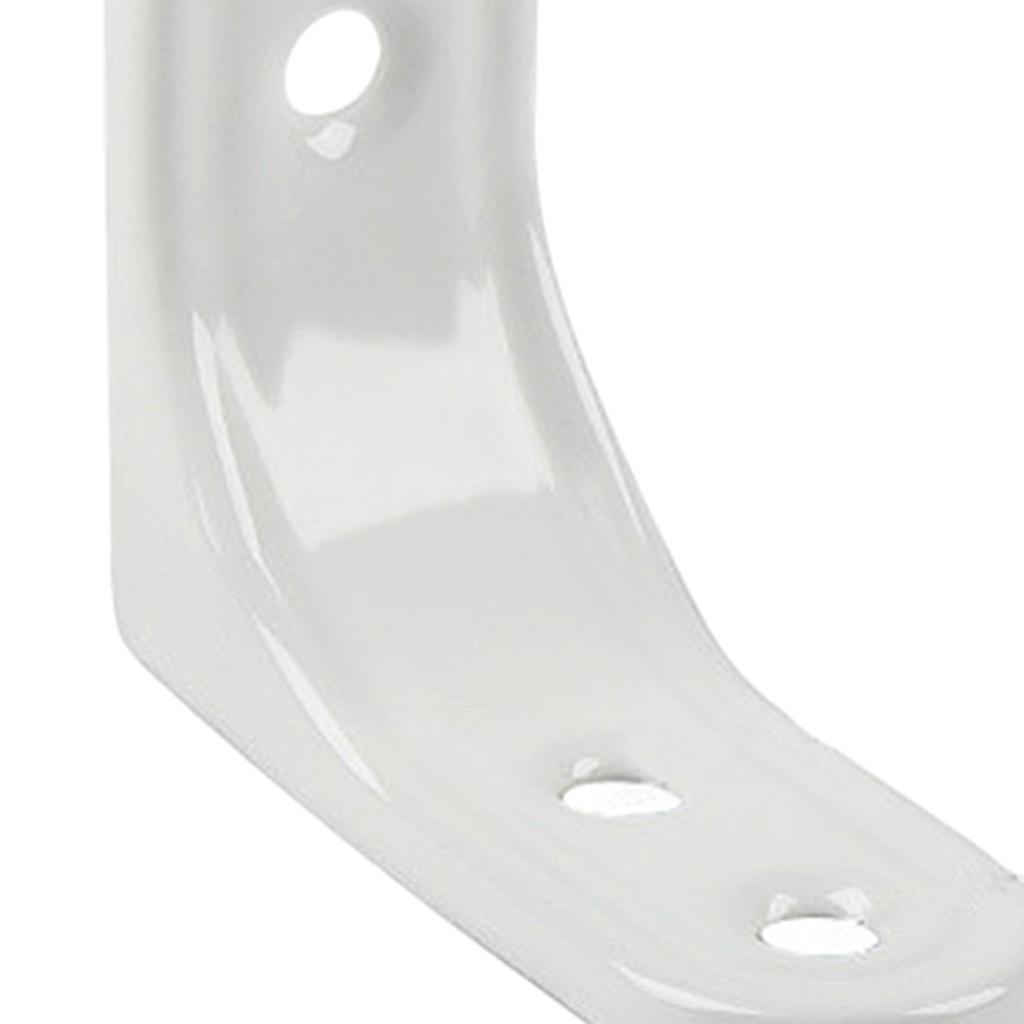 4xHeavy Duty Shelf Bracket Wall Hanging Shelve L Shaped Brackets White 2Inch