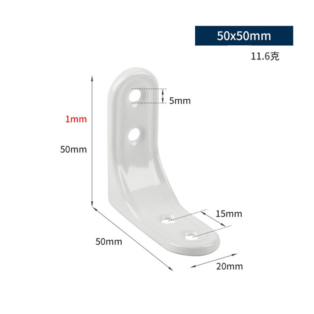 2xHeavy Duty Shelf Bracket Wall Hanging Shelve L Shaped Brackets White 2Inch