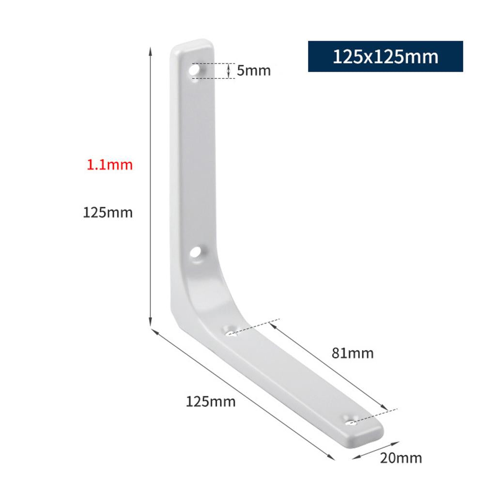 Heavy Duty Shelf Bracket Wall Hanging Shelve L Shaped Brackets White 5Inch