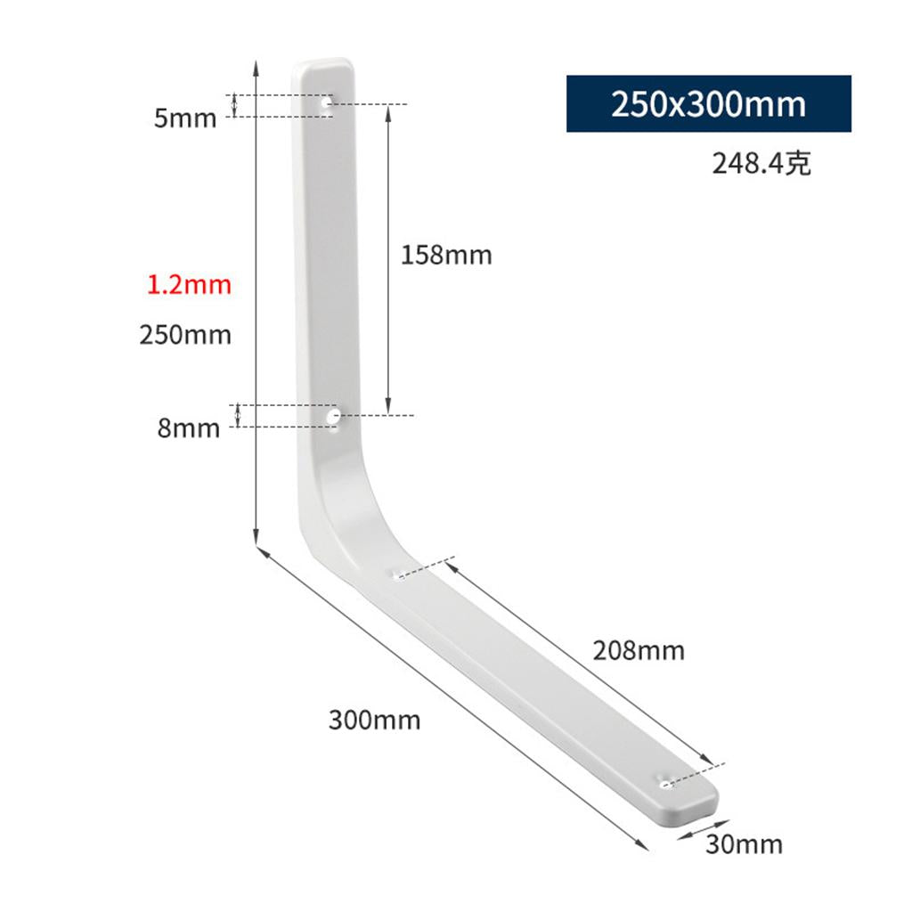 Heavy Duty Shelf Bracket Wall Hanging Shelve L Shaped Brackets White 12Inch