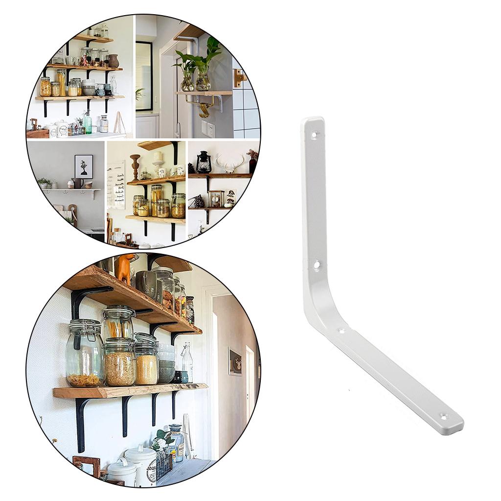Heavy Duty Shelf Bracket Wall Hanging Shelve L Shaped Brackets White 12Inch