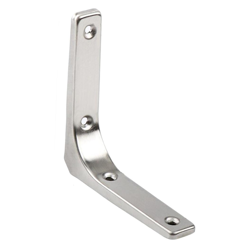 Heavy Duty Shelf Bracket Wall Hanging Shelve L Shaped Brackets Silver 4Inch
